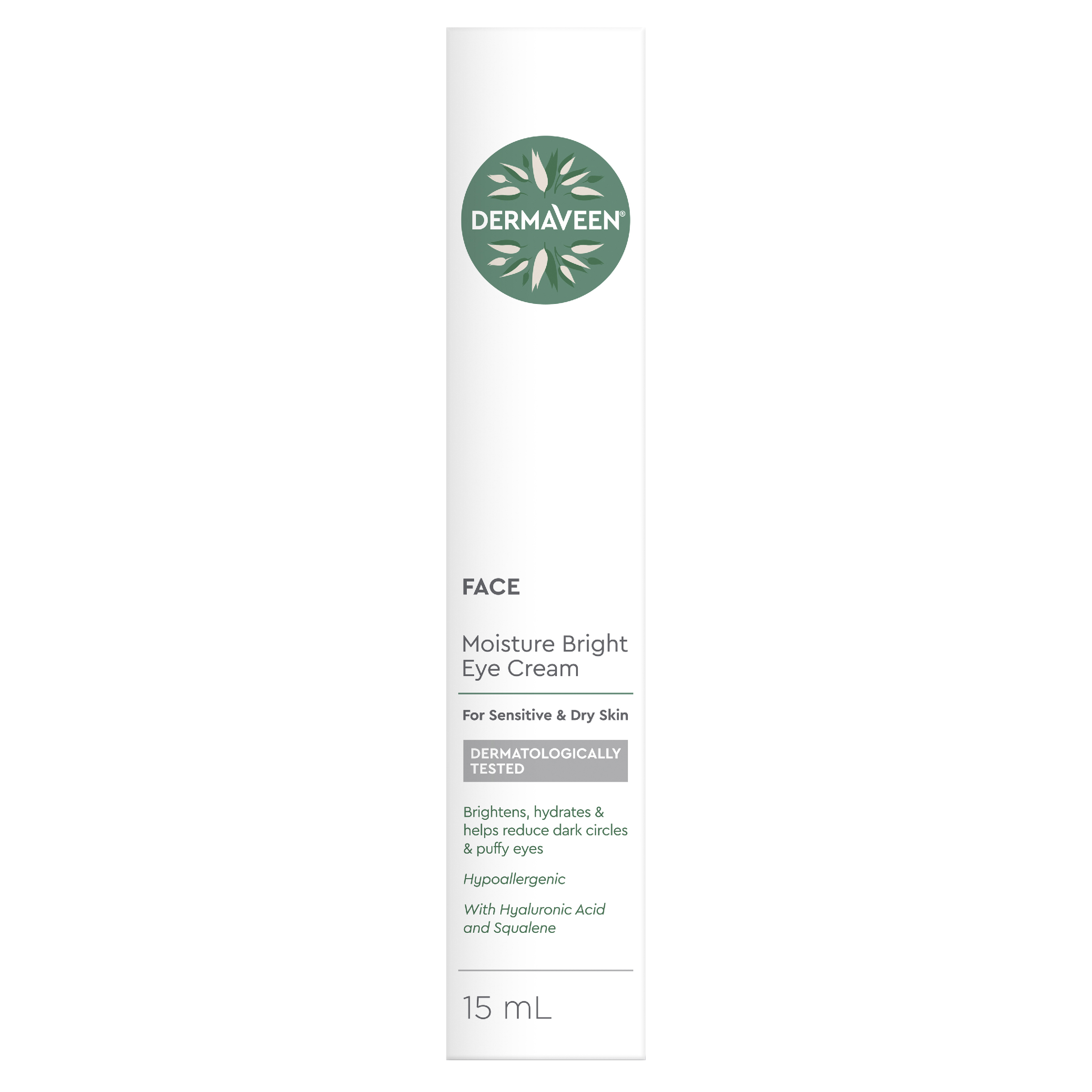 DERMAVEEN FACE MOISTURE BRIGHT EYE CREAM 15ML - Image 2