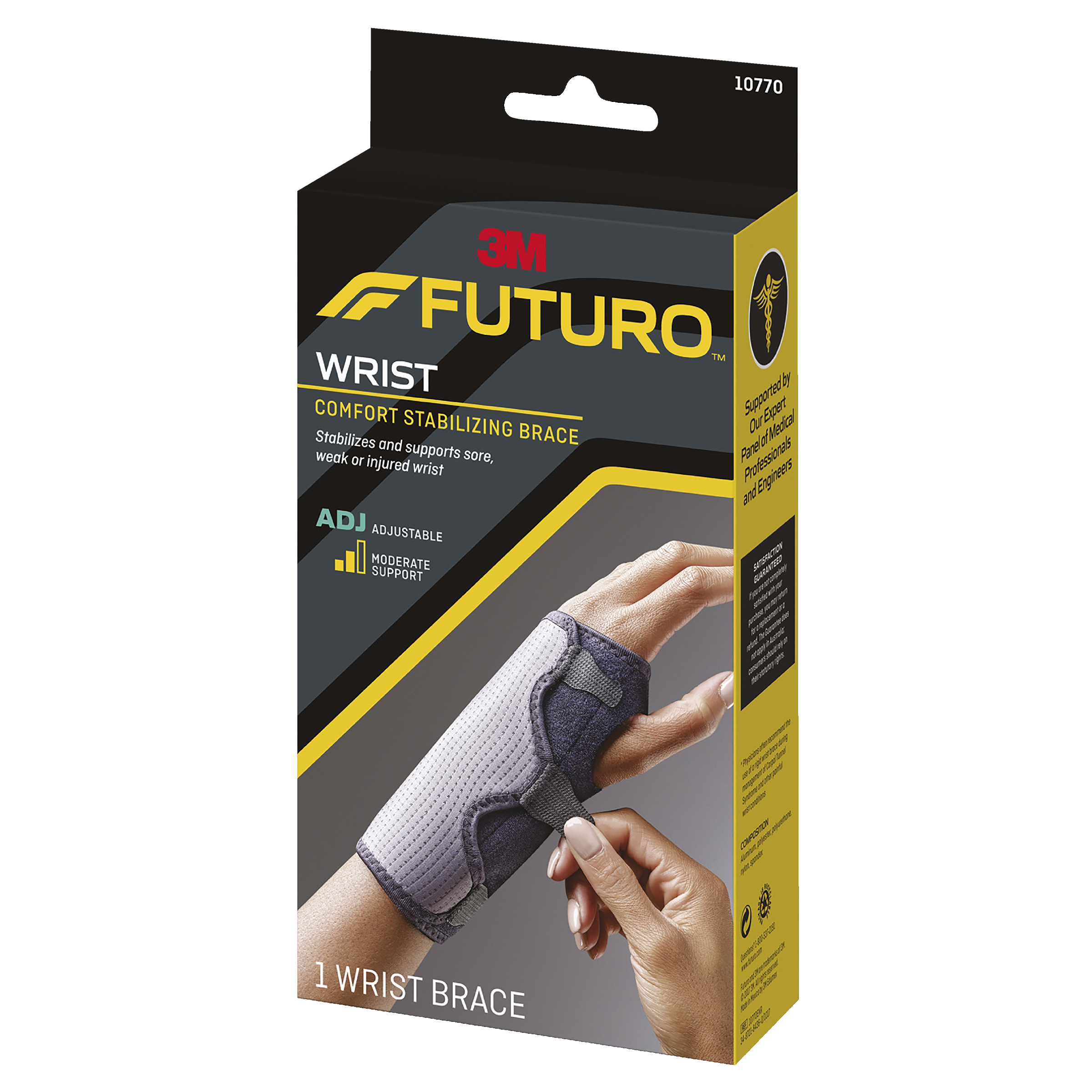 FUTURO WRIST BRACE REVERSIBLE SPLINT ADJUSTABLE