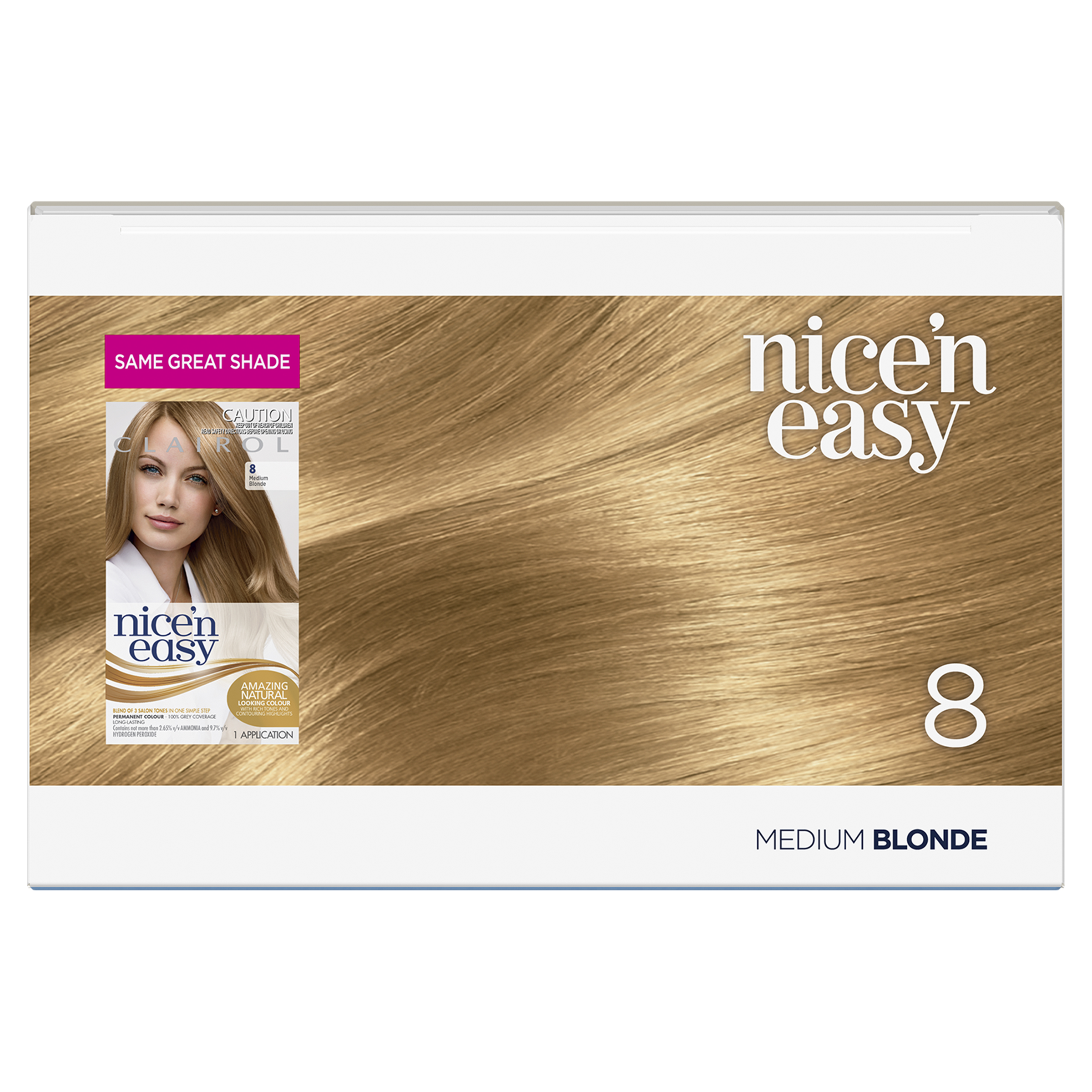 CLAIROL NICE N EASY 8 NATURAL MEDIUM BLONDE - Image 5
