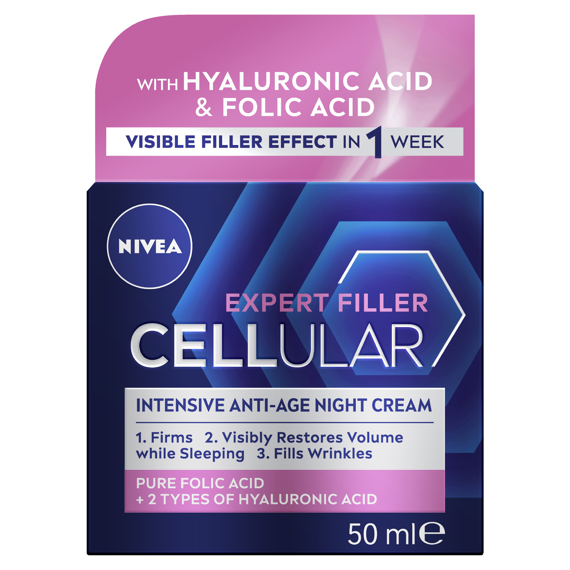 NIVEA CELLULAR EXPERT FILLER ANTI AGE NIGHT CREAM 50ML