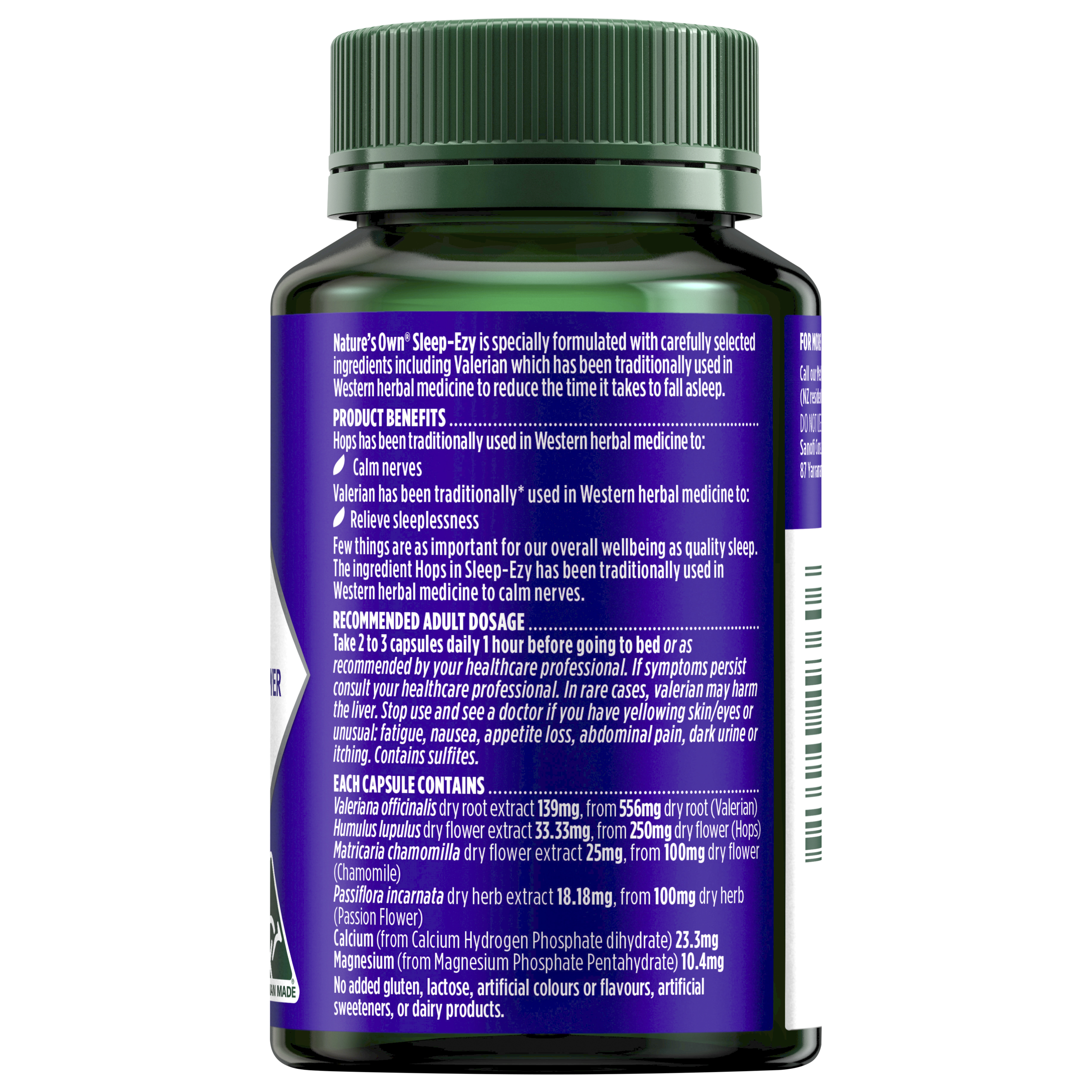 NATURES OWN SLEEP EZY 100 CAPSULES - Image 2