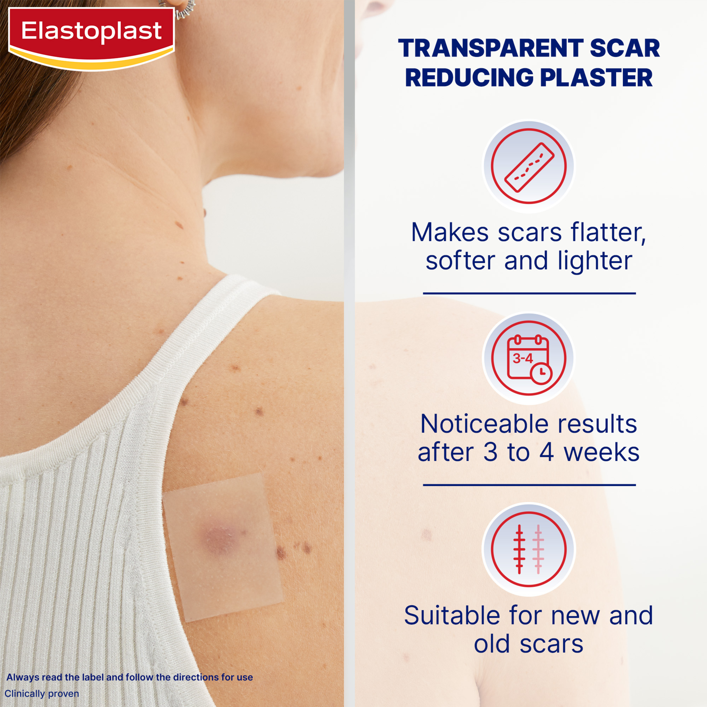 ELASTOPLAST SCAR REDUCER 3.8CM X 6.8CM 21 PATCHES - Image 4
