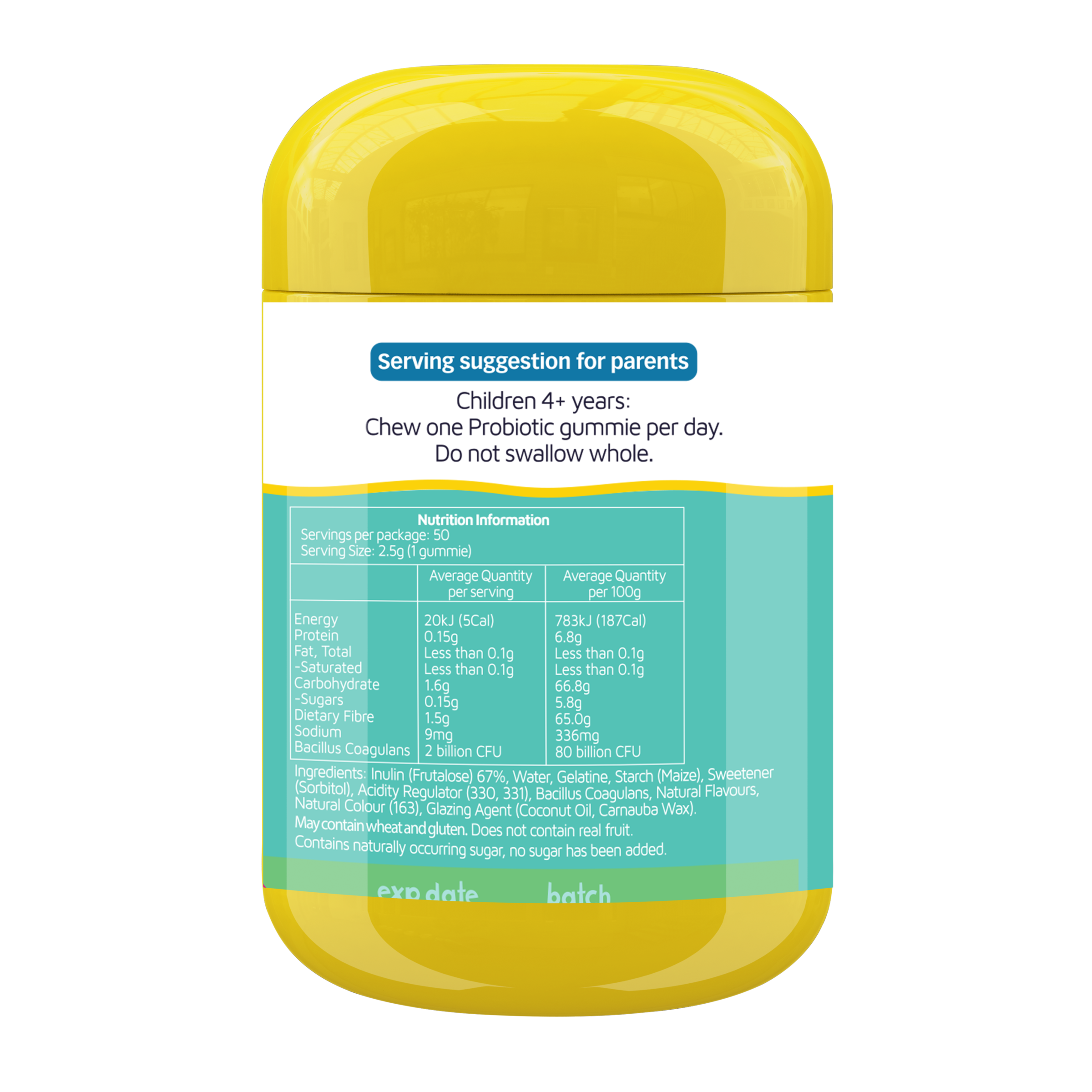 NATURES WAY KIDS SMART VITA GUMMIES PROBIOTIC + PREBIOTIC 50 - Image 3