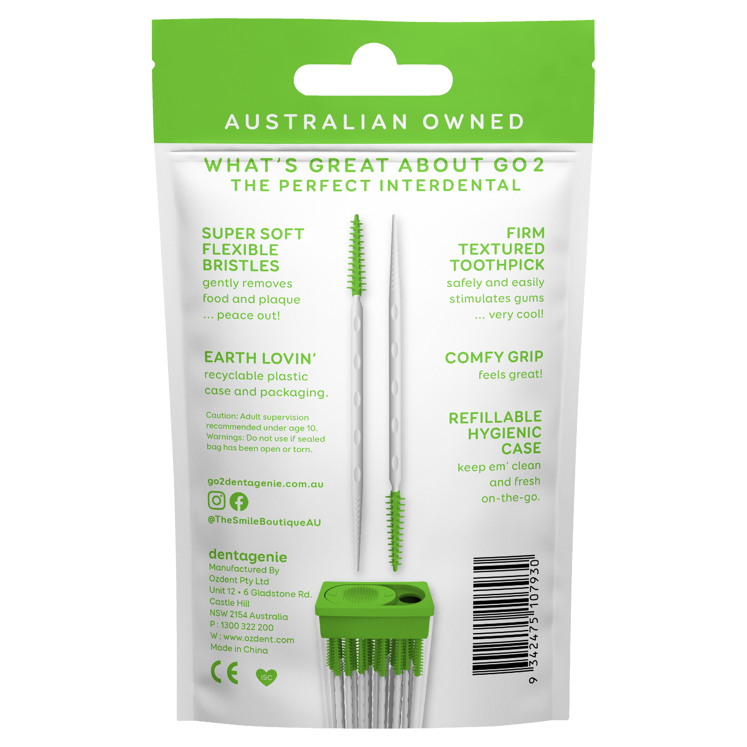 GO2 DENTAGENIE DENTAL SOFTSTX MINTY AND CASE 50 PACK - Image 2