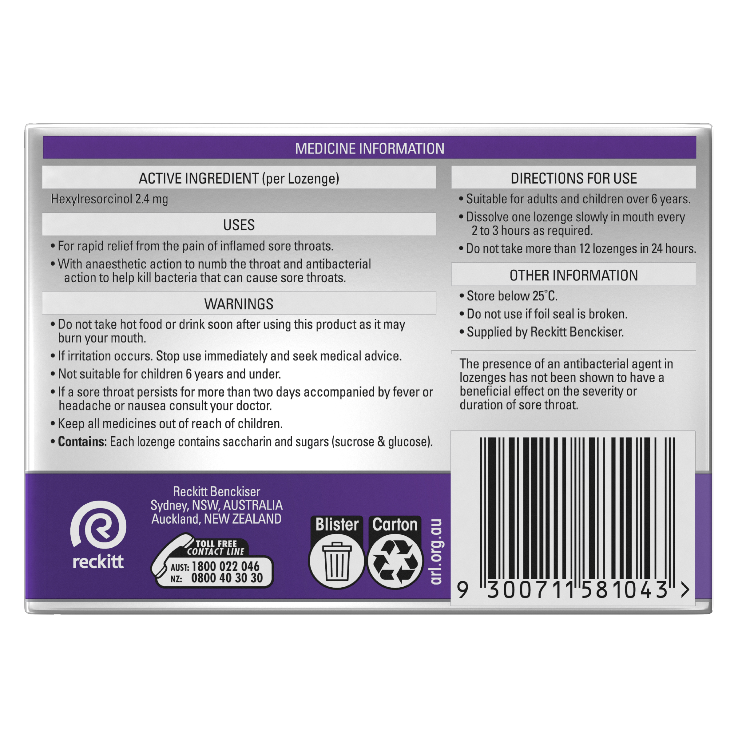 STREPSILS EXTRA BLACKCURRANT 36 LOZENGES - Image 4