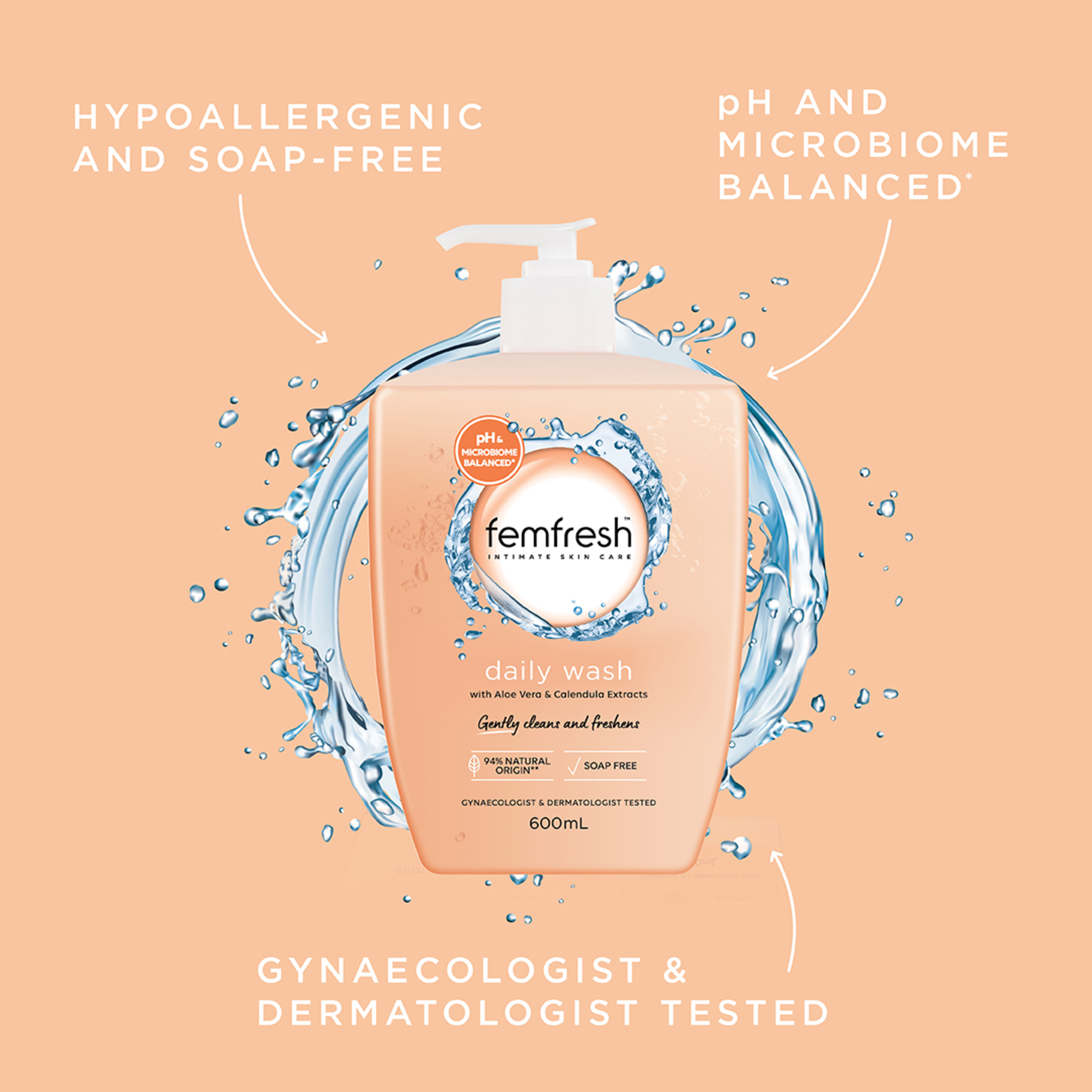FEMFRESH DAILY WASH 600ML - Image 5