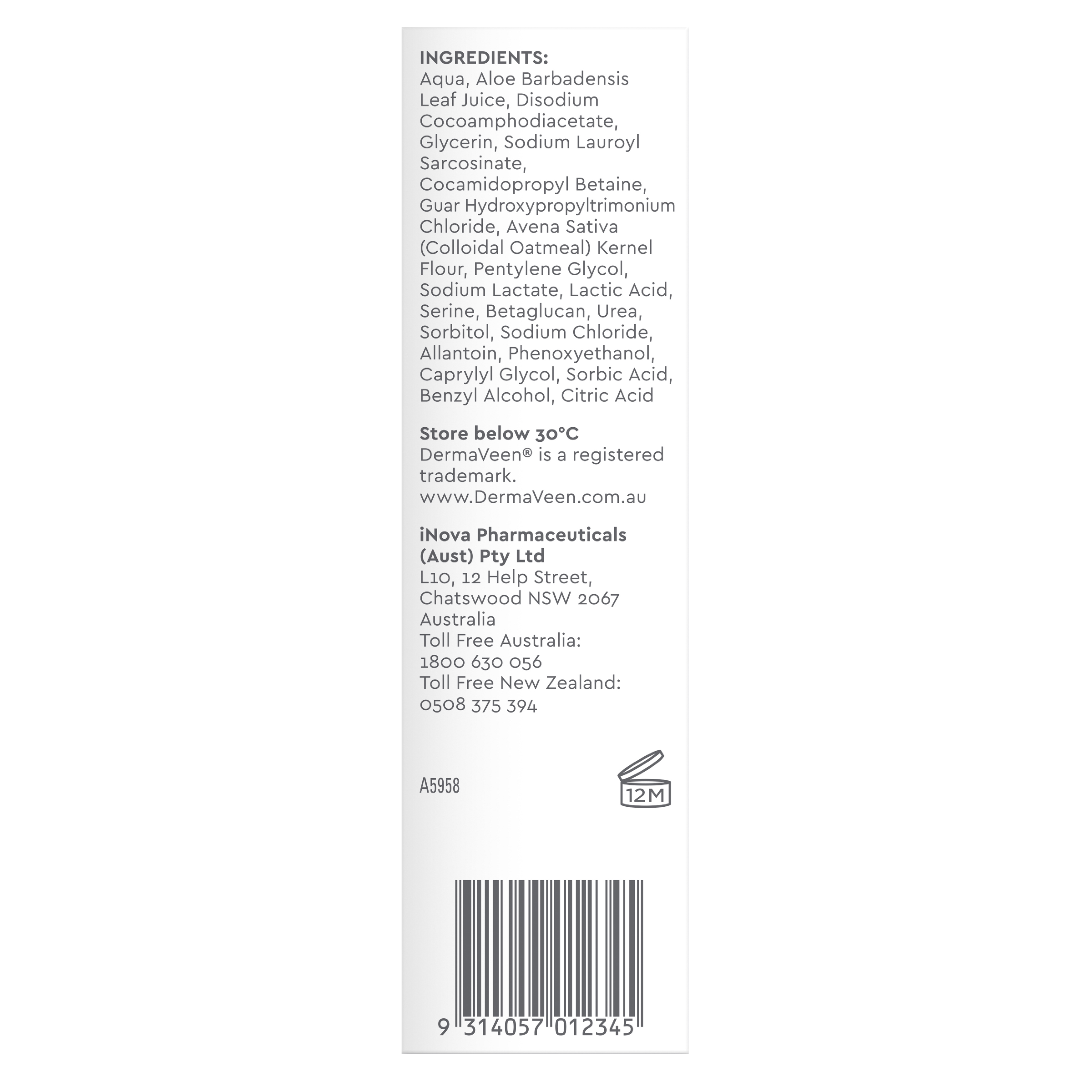 DERMAVEEN FOAMING FACIAL CLEANSER 125ML - Image 4