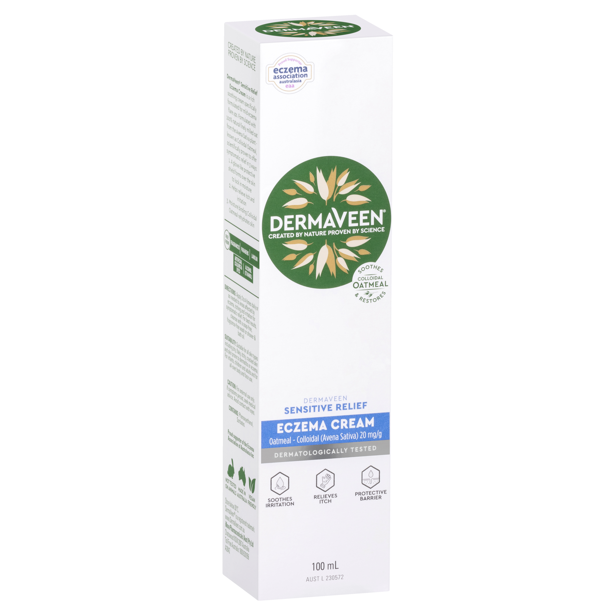 DERMAVEEN ECZEMA SENSITIVE RELIEF CREAM 100ML