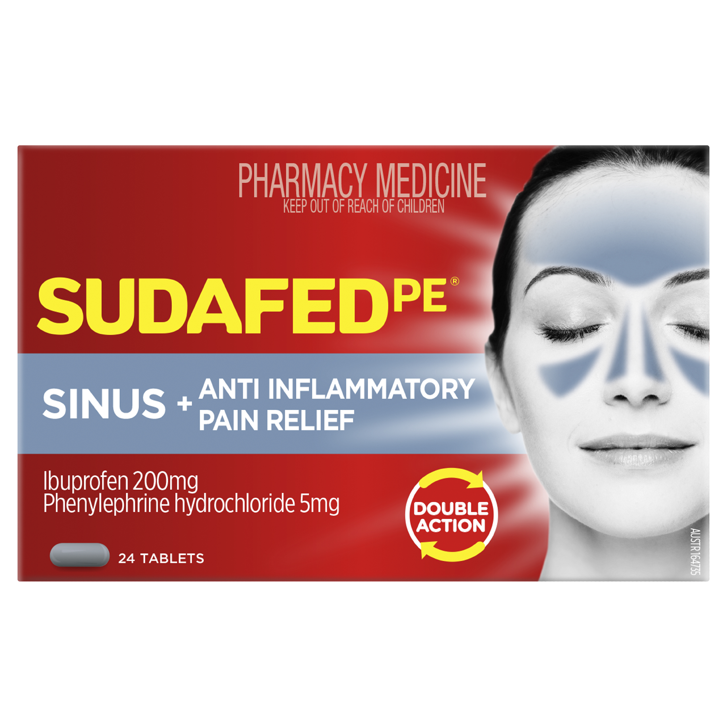 SUDAFED PE SINUS + ANTI-INFLAMMATORY PAIN 24 TABLETS - Image 2