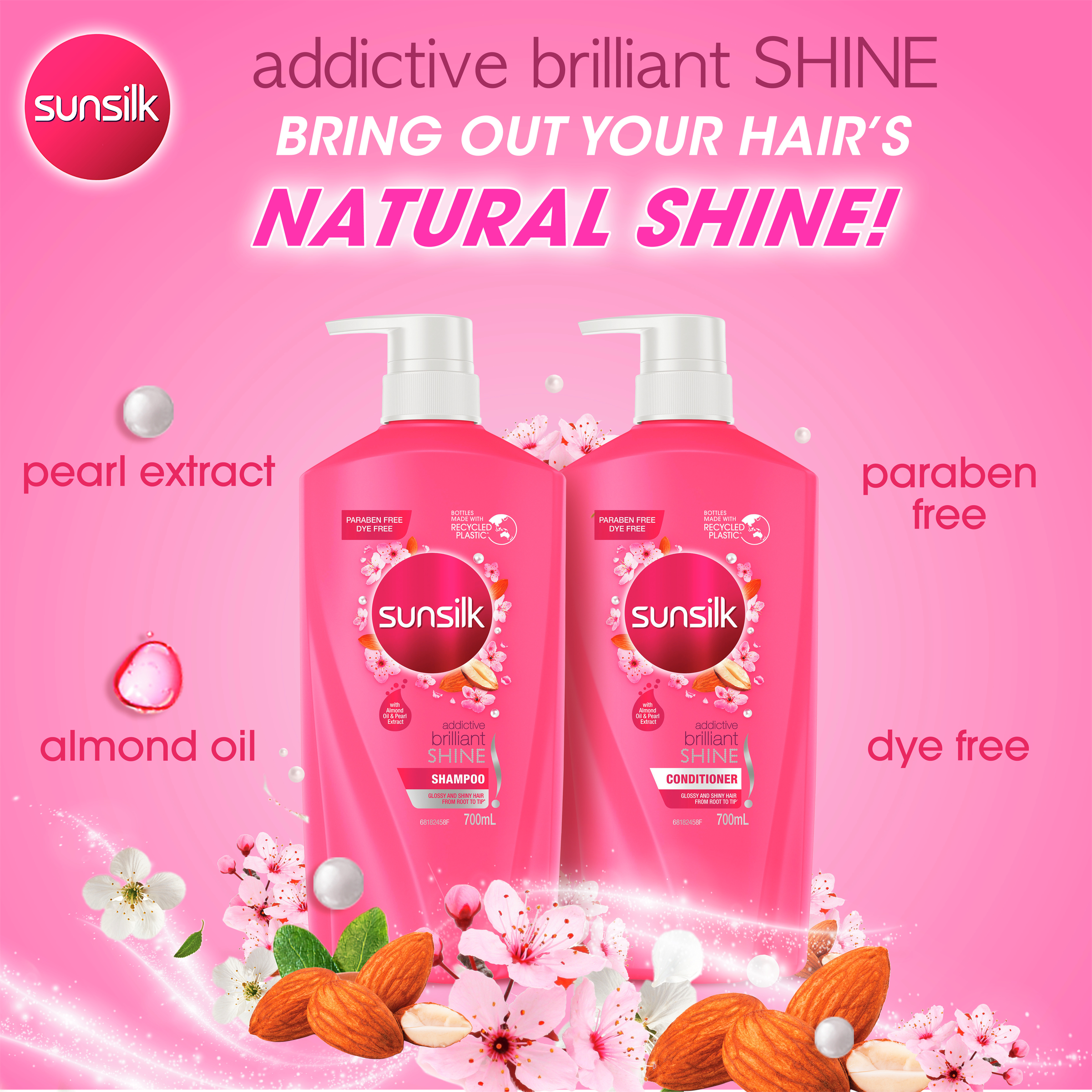 SUNSILK CONDITIONER ADDICTIVE BRILLIANT SHINE 700ML - Image 6