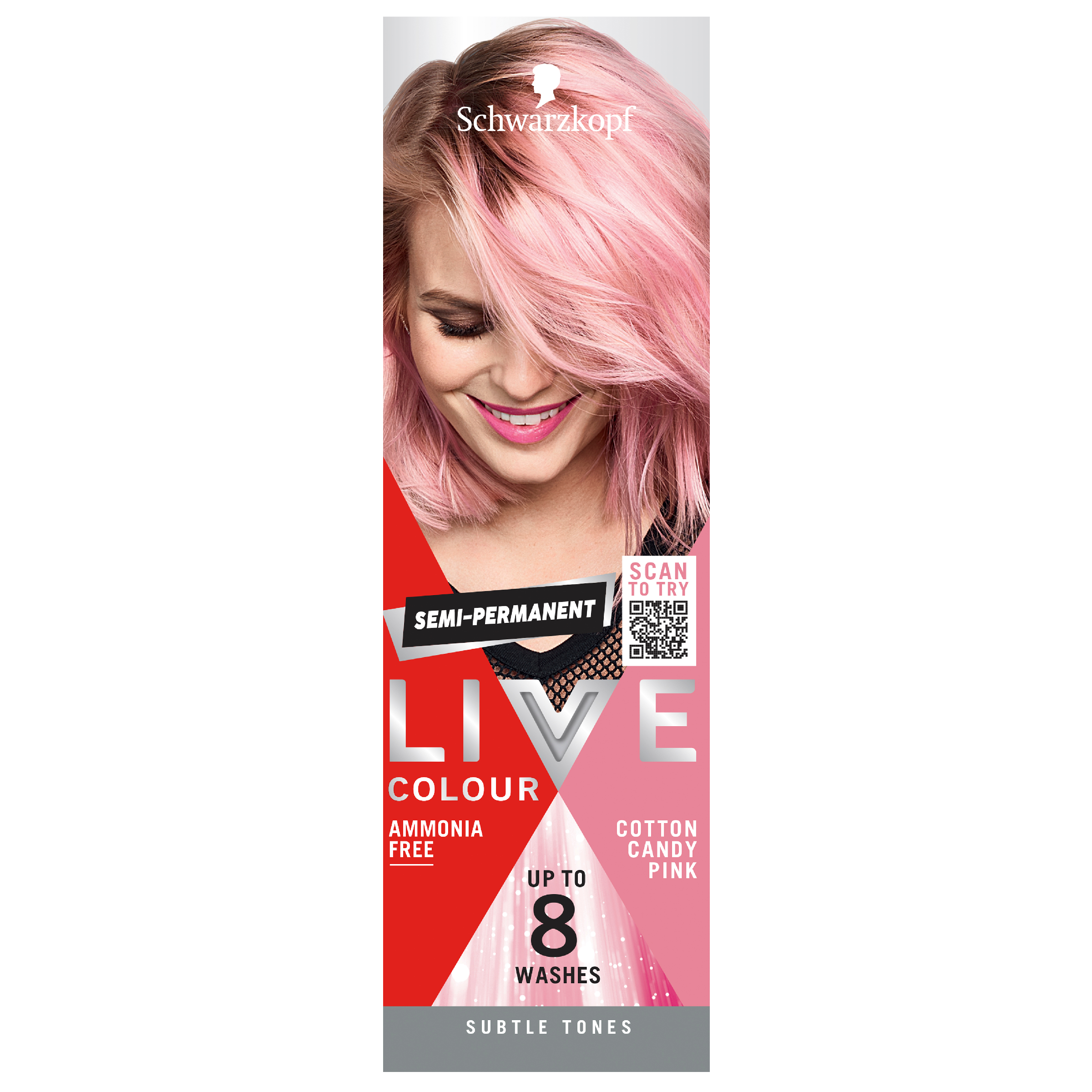 SCHWARZKOPF LIVE COLOUR COTTON CANDY PINK 75ML - Image 2