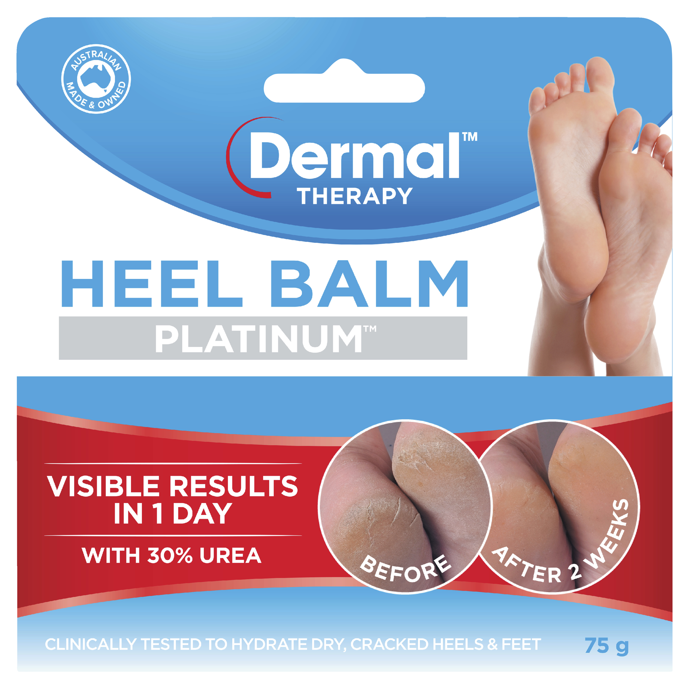 DERMAL THERAPY HEEL BALM PLATINUM 75G - Image 2