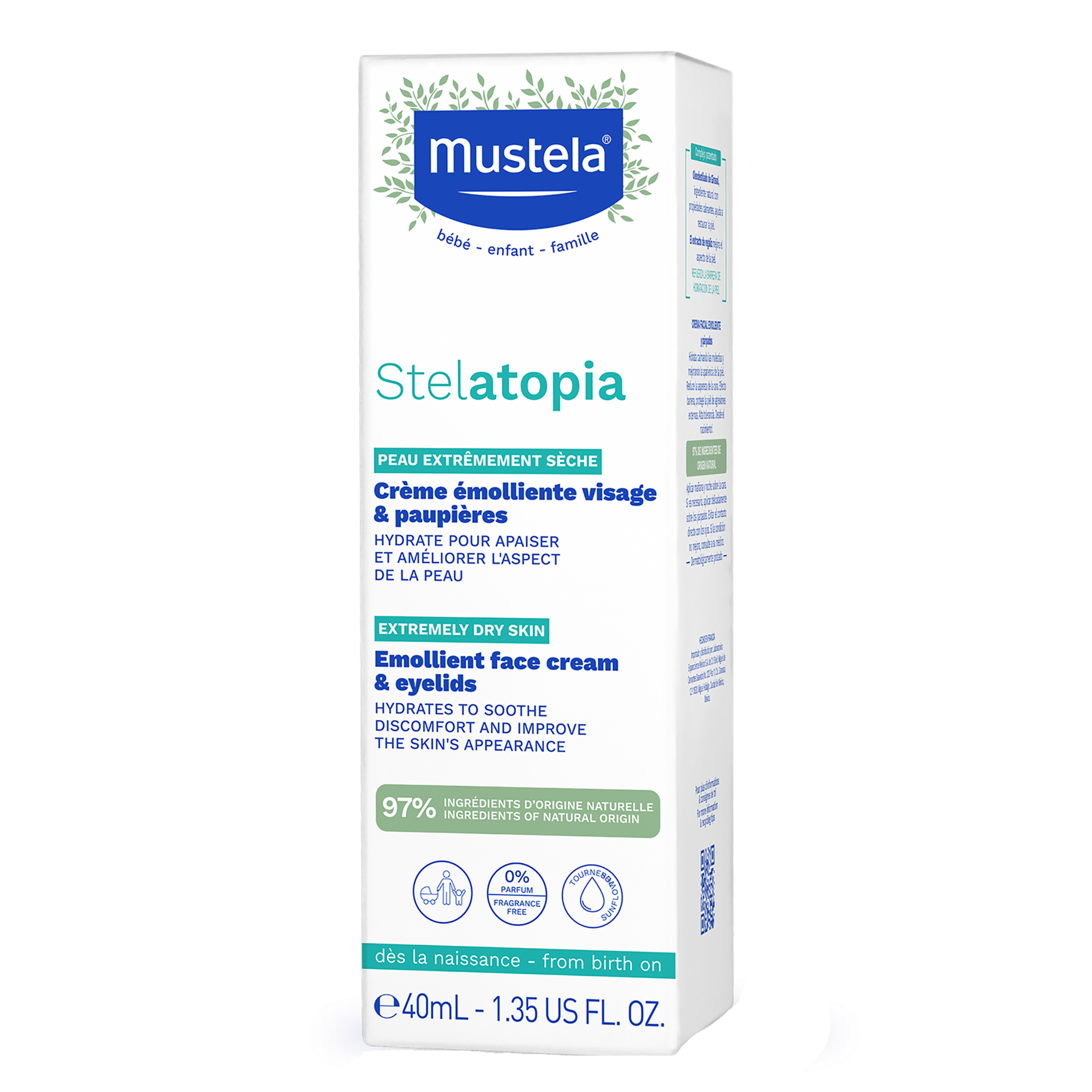 MUSTELA BEBE STELATOPIA EMOLLIENT FACE CREAM 40ML - Image 4