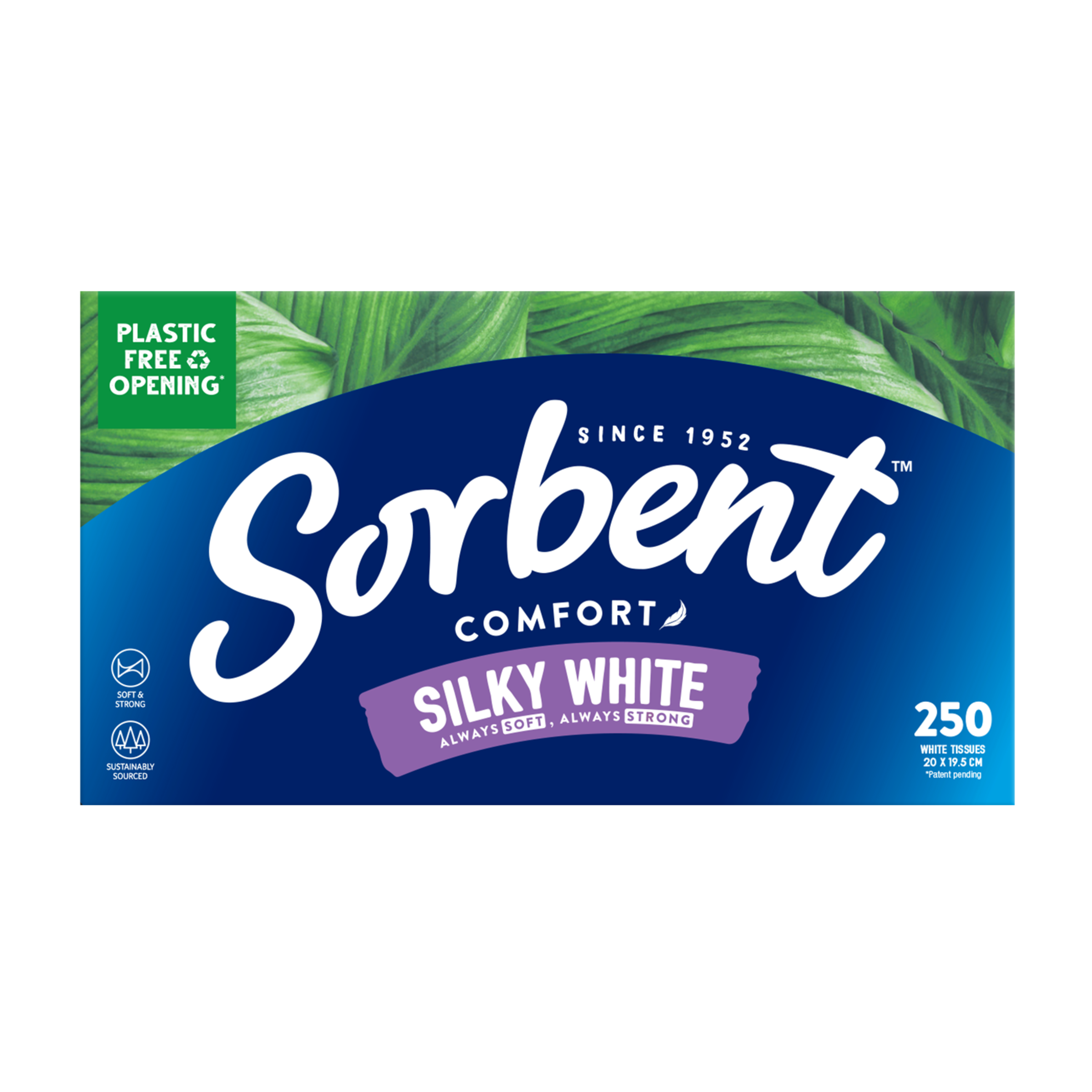 SORBENT FACIAL TISSUES SILKY WHITE 250 PACK - Image 2
