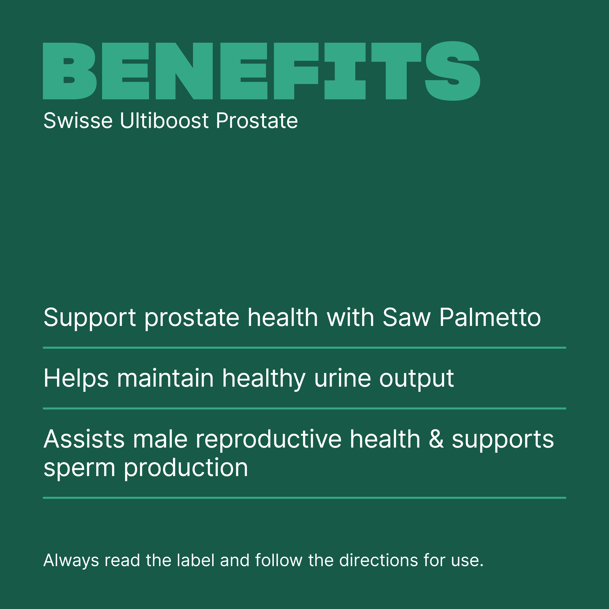 SWISSE PROSTATE 50 TABLETS - Image 3