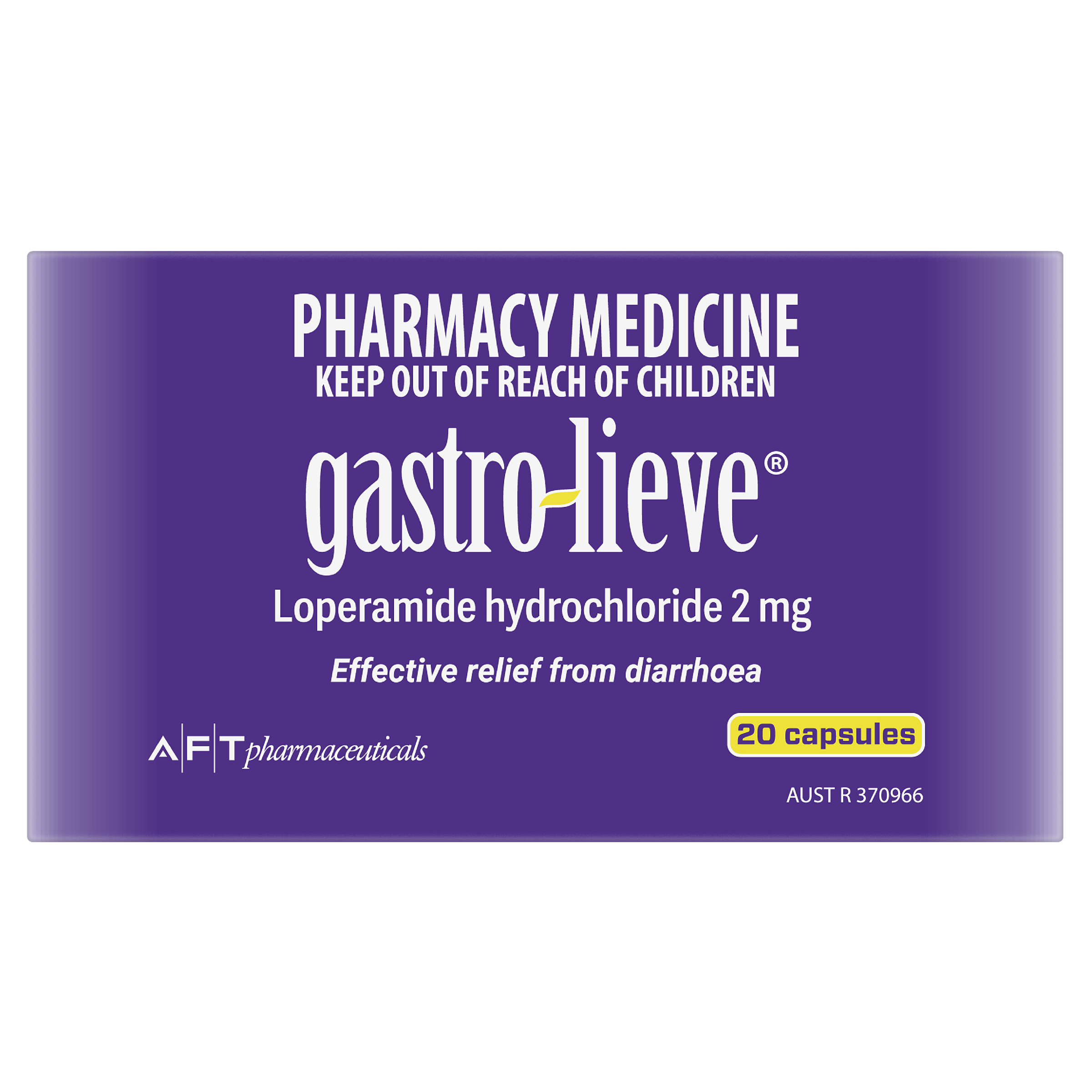 GASTRO-LIEVE DIARRHOEA RELIEF 20 CAPSULES - Image 2