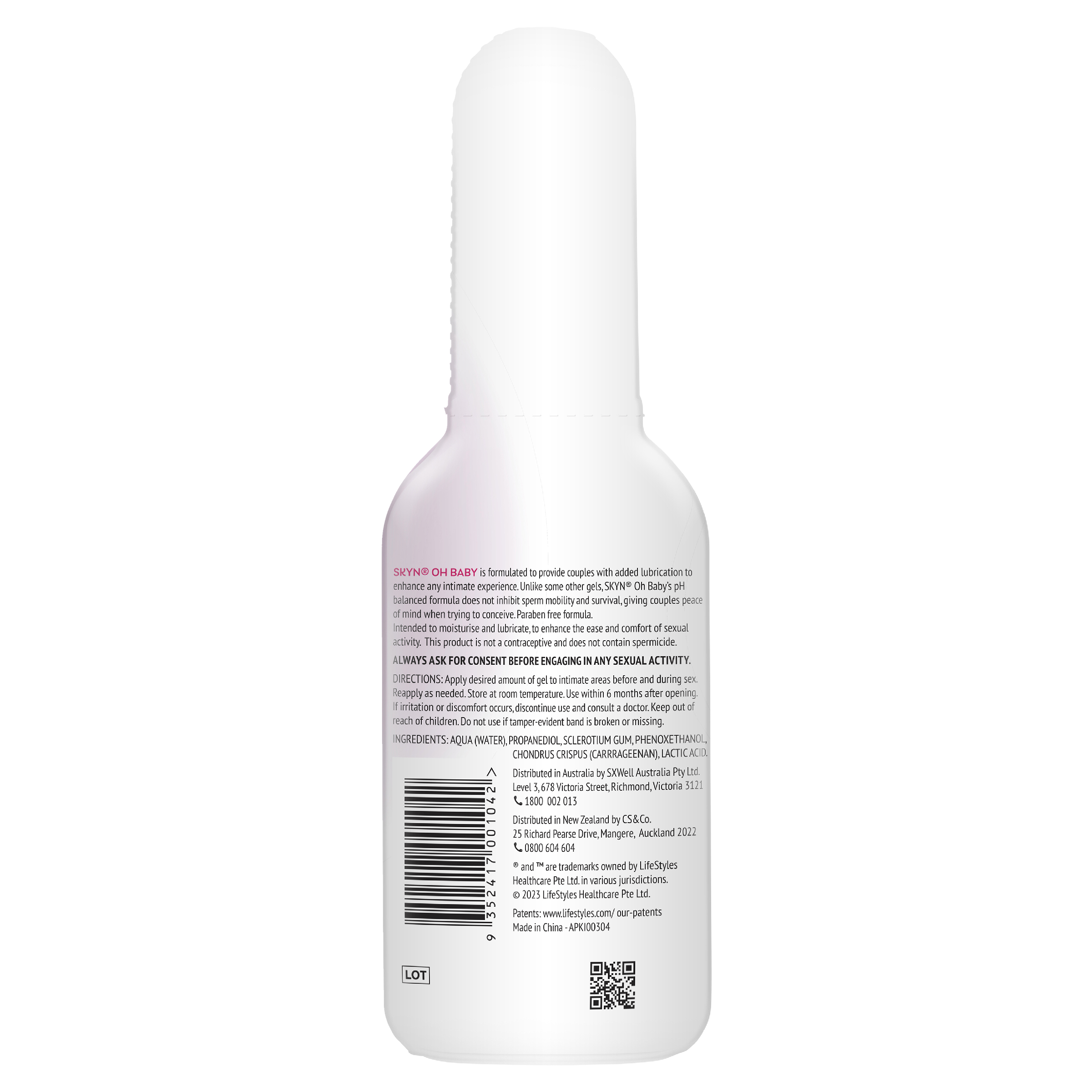 SKYN OH BABY SPERM FRIENDLY VAGINAL GEL 80ML - Image 2