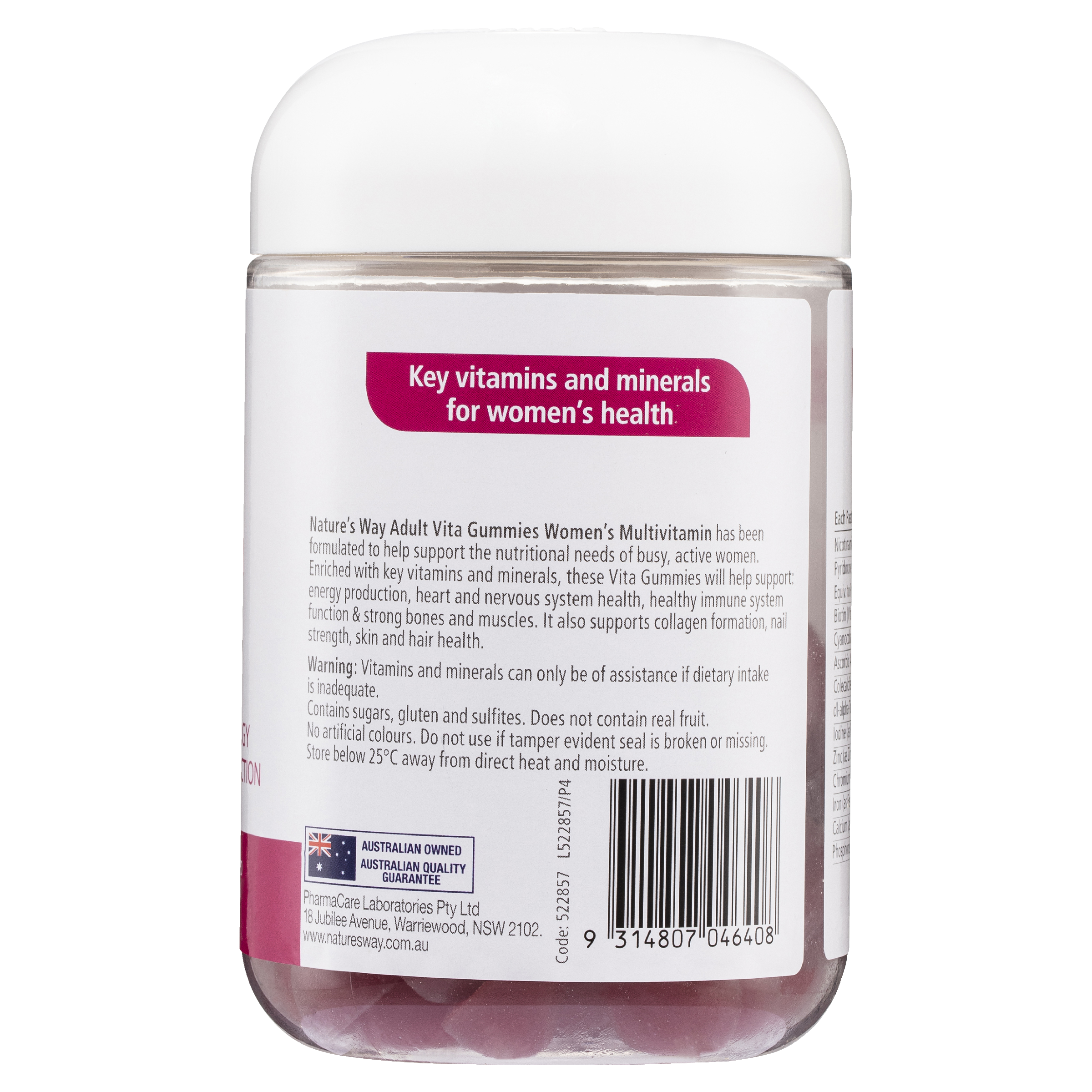 NATURES WAY ADULT VITA GUMMIES WOMENS MULTIVITAMIN 100 - Image 3