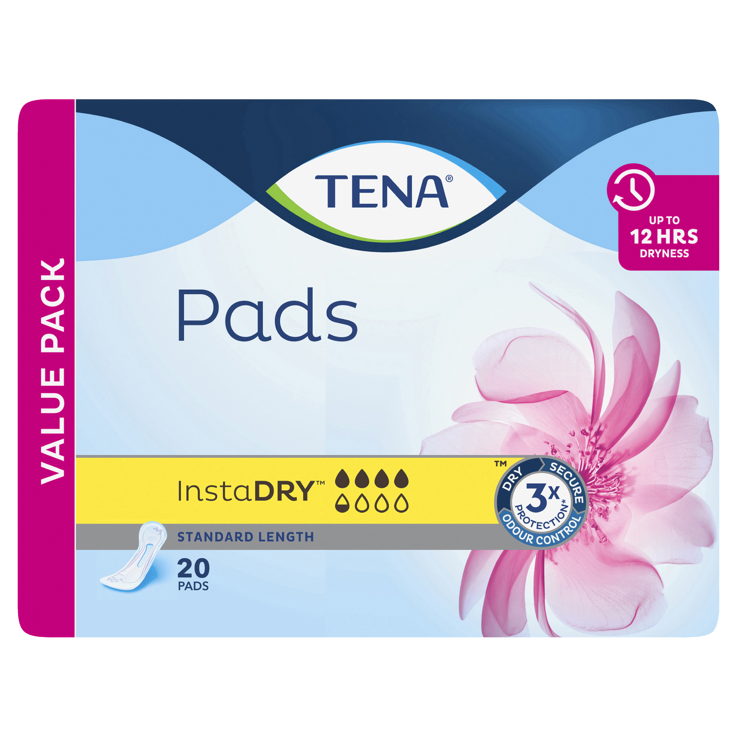 TENA PADS INSTADRY STANDARD 4.5D VALUE PACK 20 PACK - Image 4
