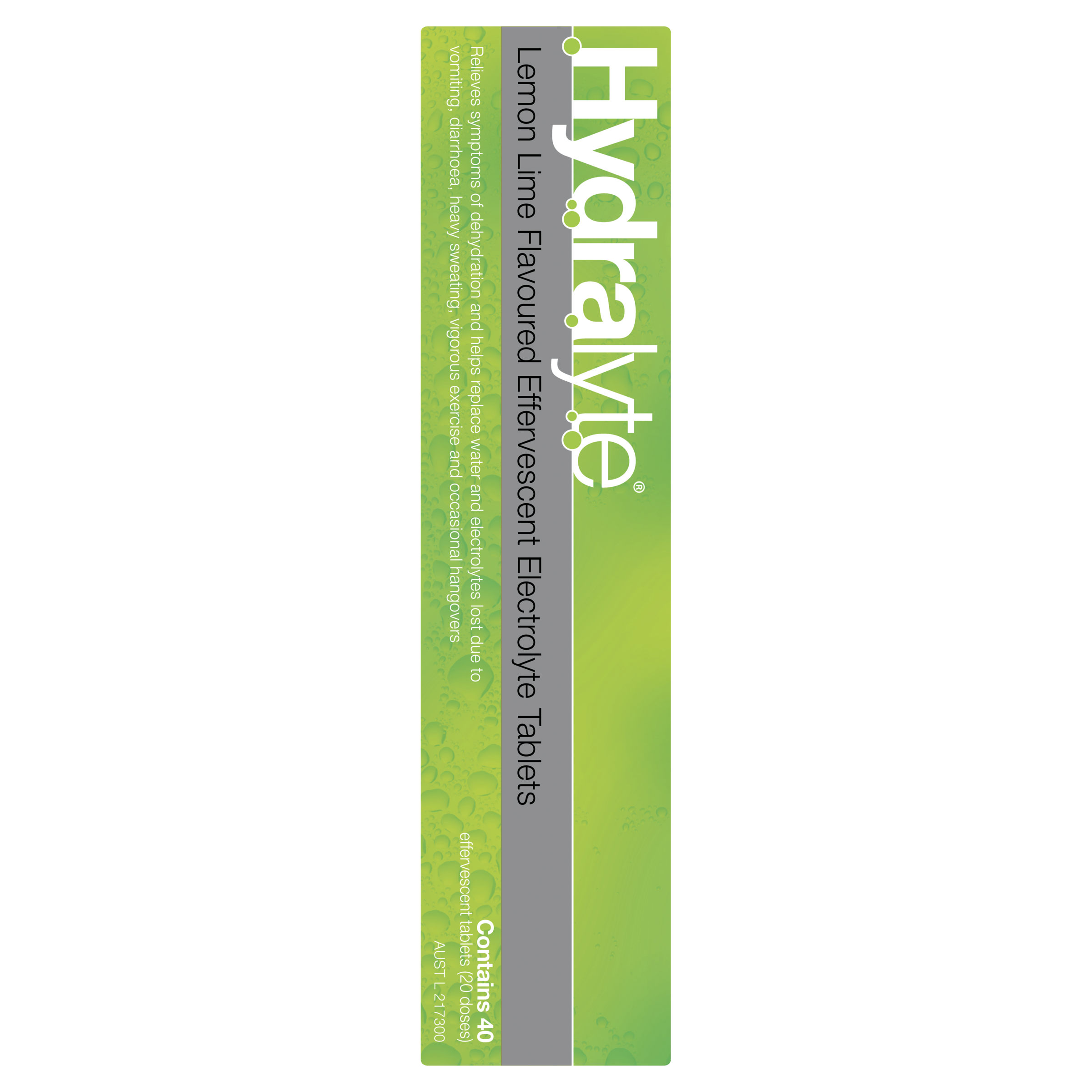 HYDRALYTE EFFERVESCENT LEMON LIME 40 TABLETS - Image 3