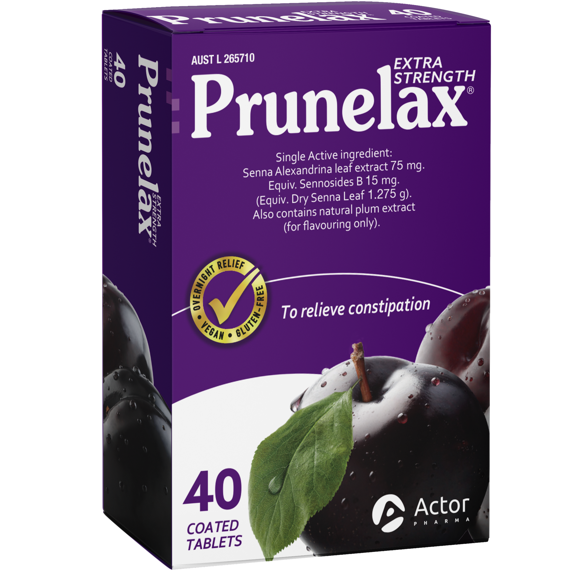 PRUNELAX EXTRA STRENGTH 40 TABLETS