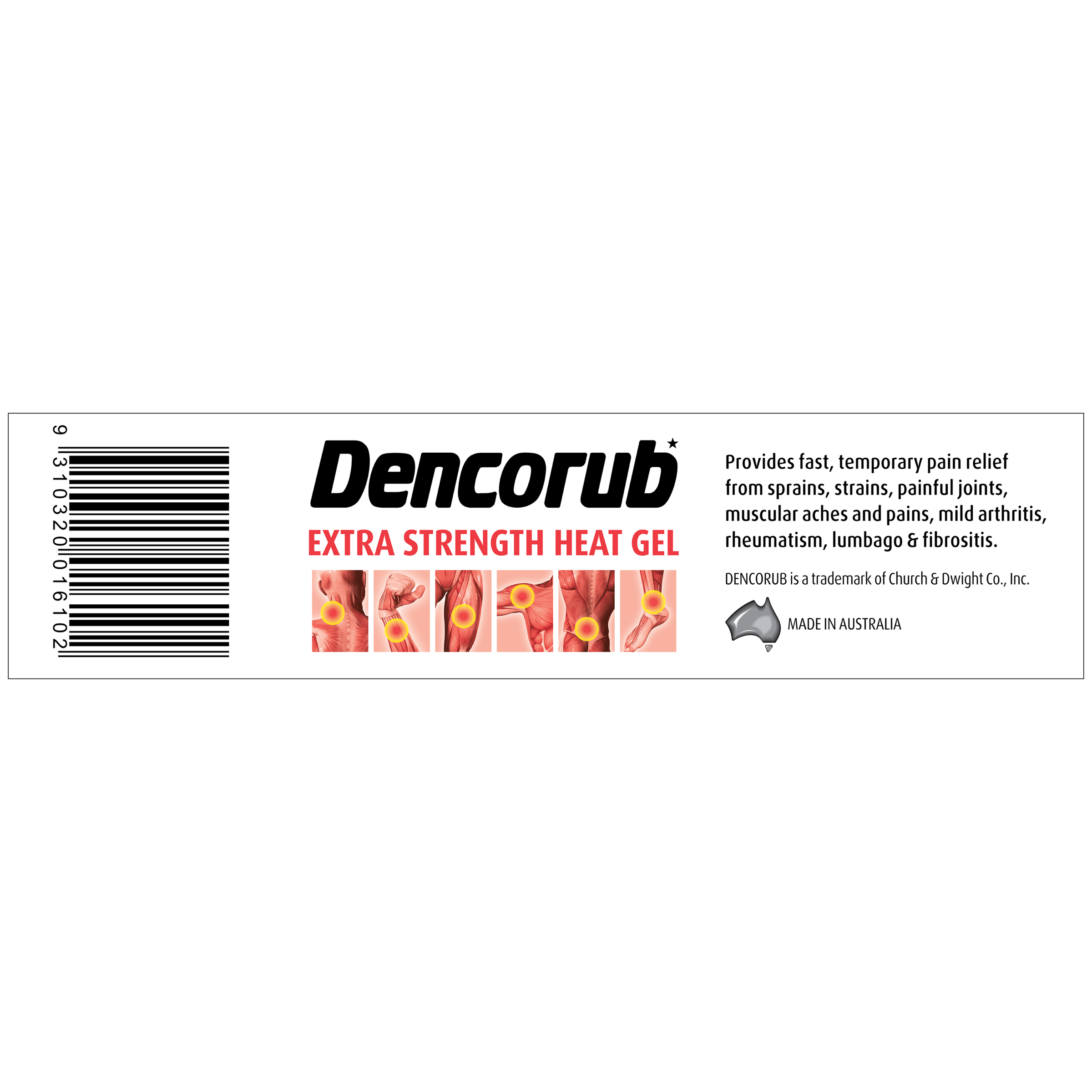 DENCORUB EXTRA STRENGTH HEAT GEL 100G - Image 7