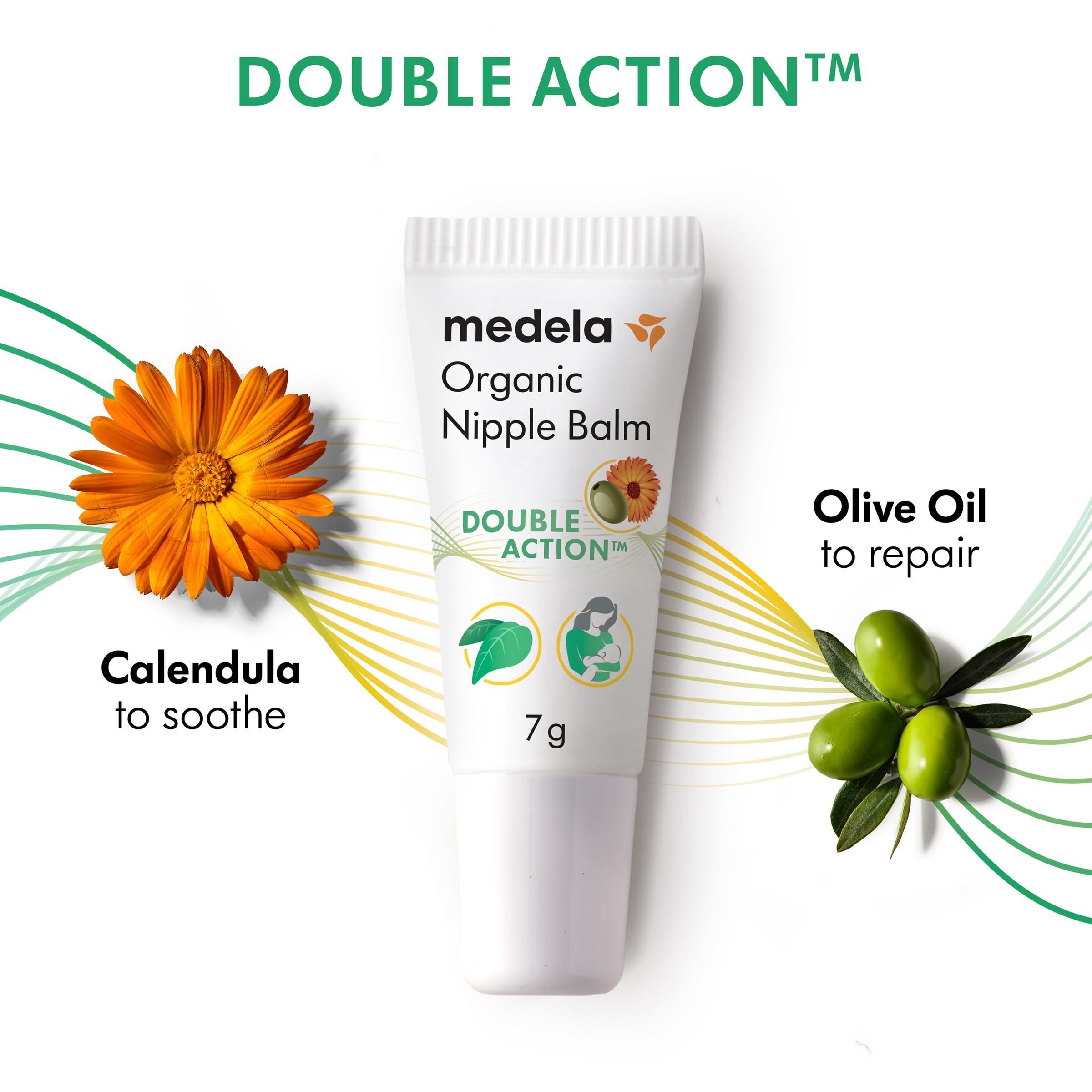 MEDELA ORGANIC NIPPLE BALM DOUBLE ACTION 7G - Image 4