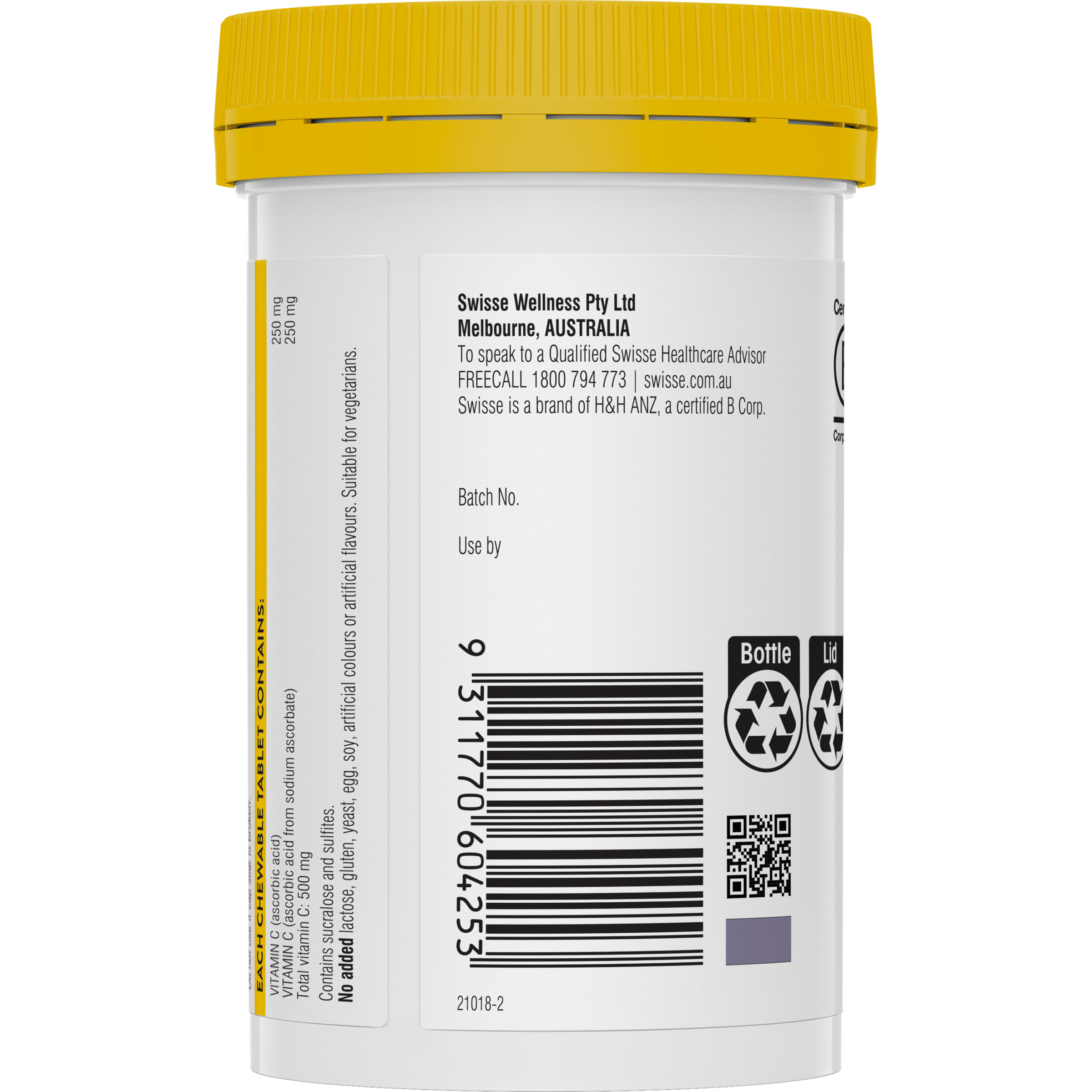 SWISSE ULTIBOOST VITAMIN C CHEWABLE 110 TABLETS - Image 4