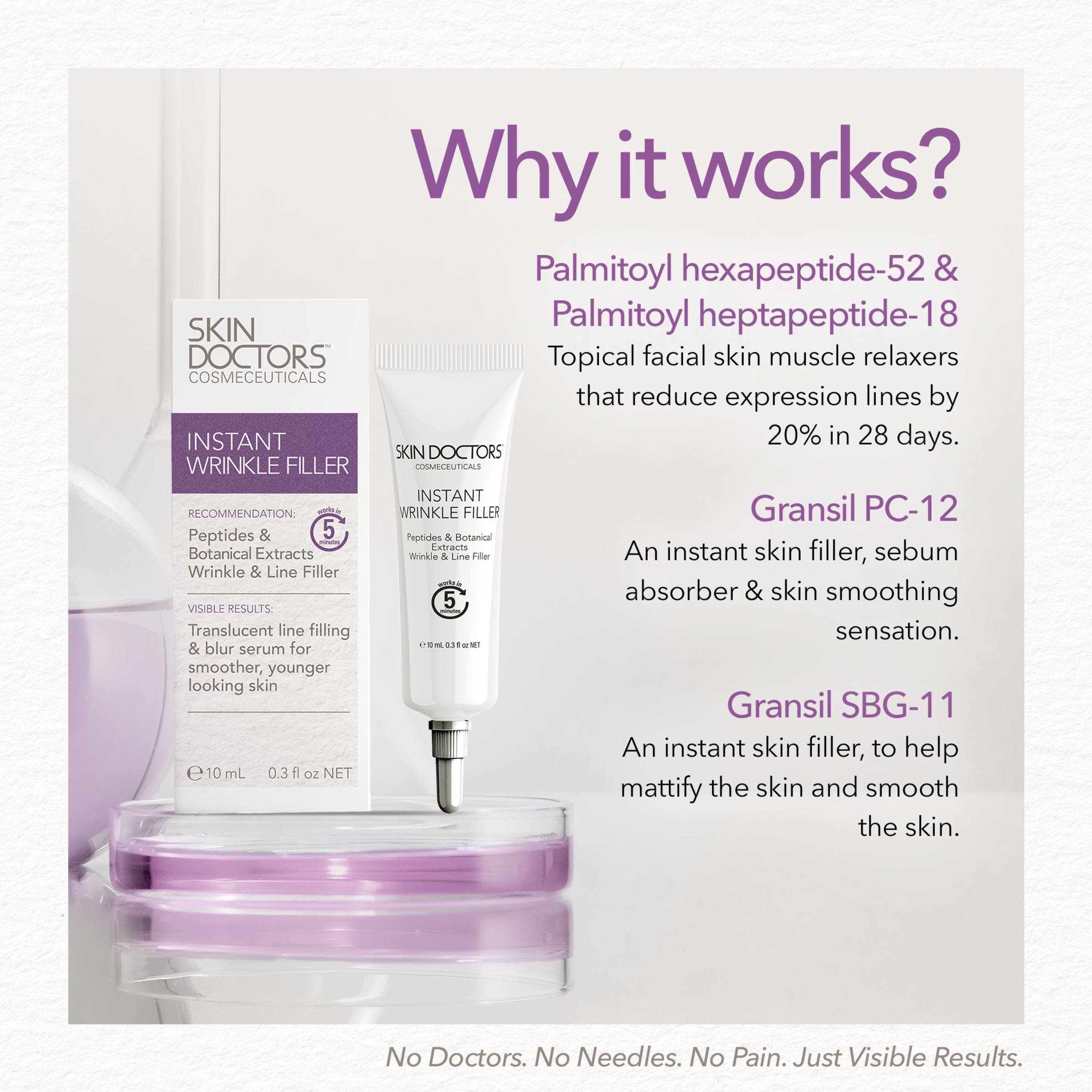 SKIN DOCTORS INSTANT WRINKLE FILLER 10ML - Image 6