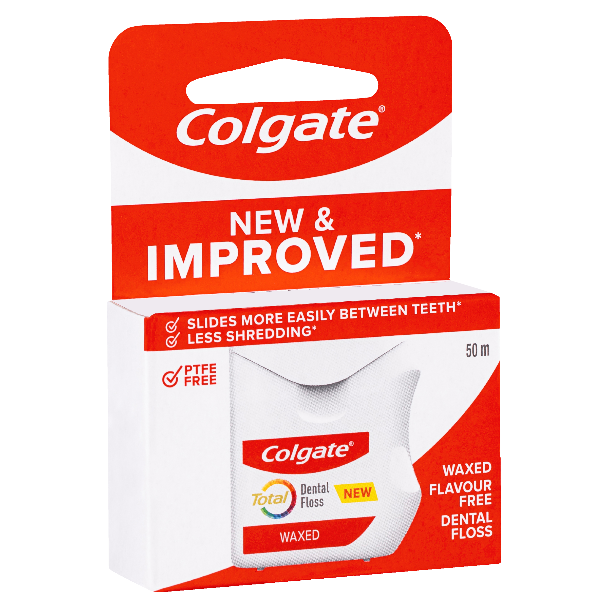 COLGATE DENTAL FLOSS TOTAL DURABLE WAXED 50M