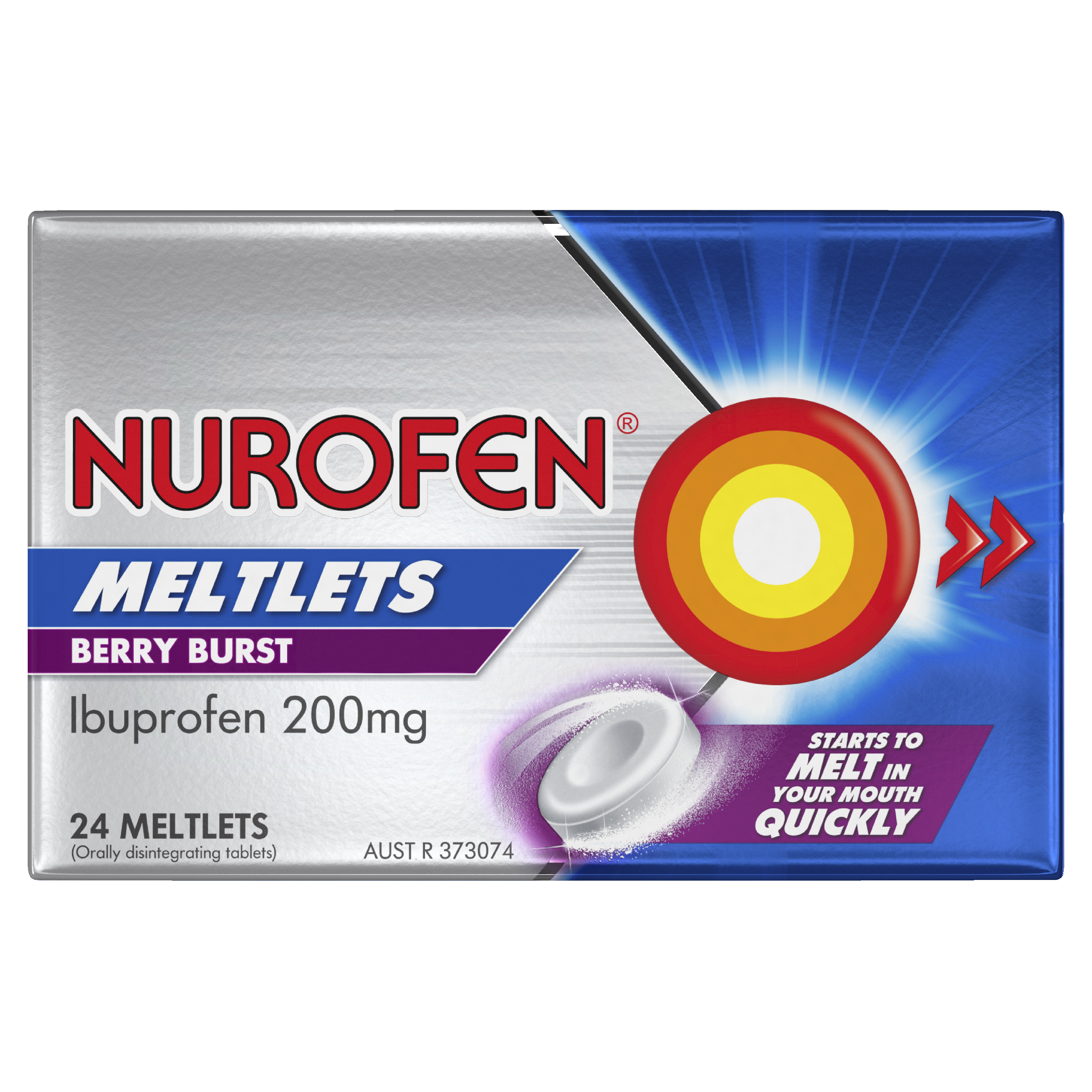 NUROFEN BERRY BURST 200MG 24 MELTLETS - Image 2