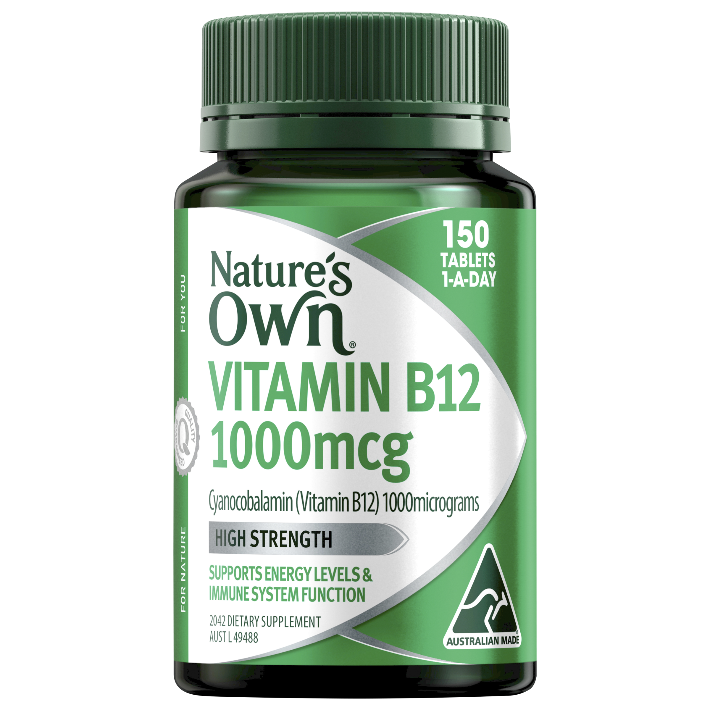 NATURES OWN VITAMIN B12 1000MCG 150 TABLETS