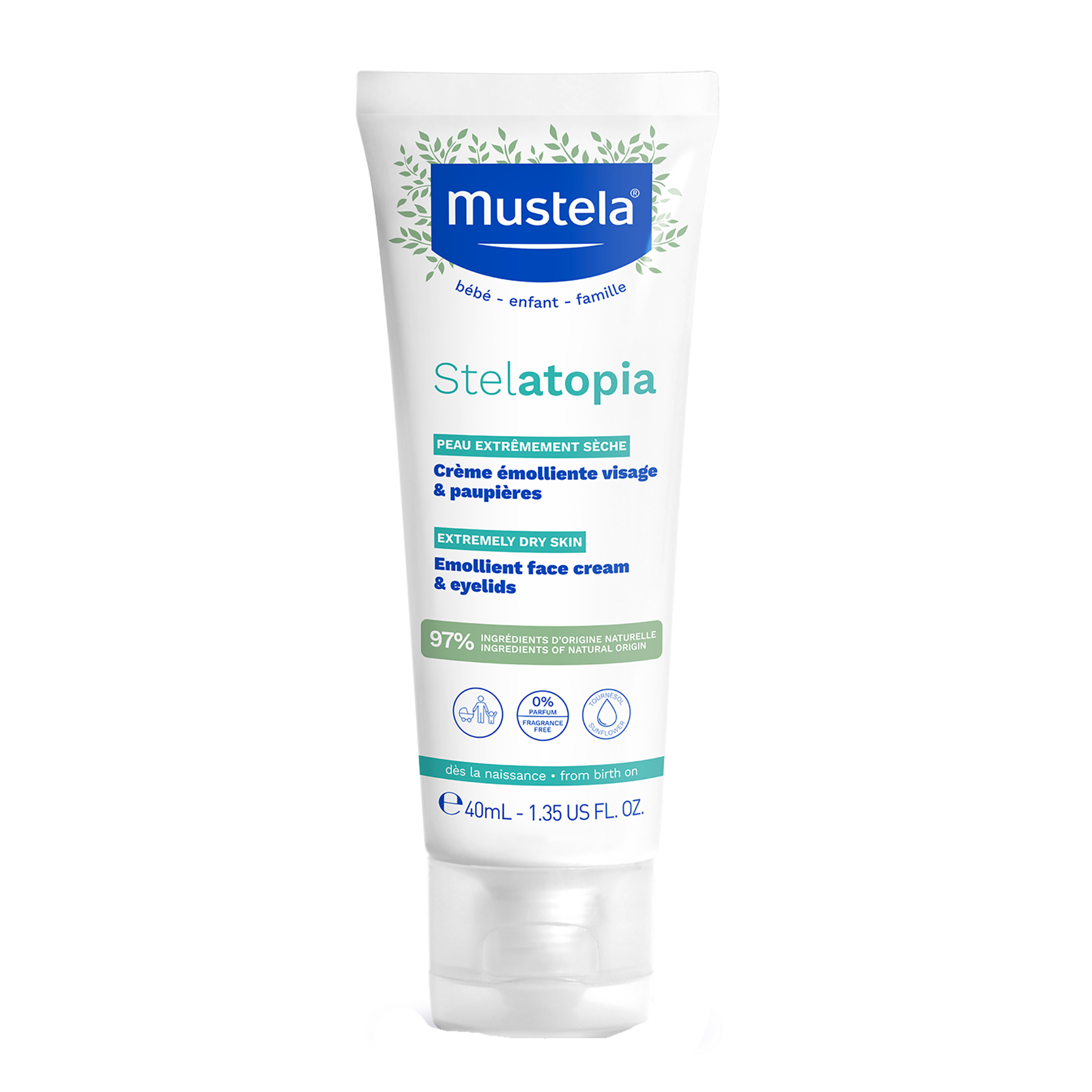 MUSTELA BEBE STELATOPIA EMOLLIENT FACE CREAM 40ML