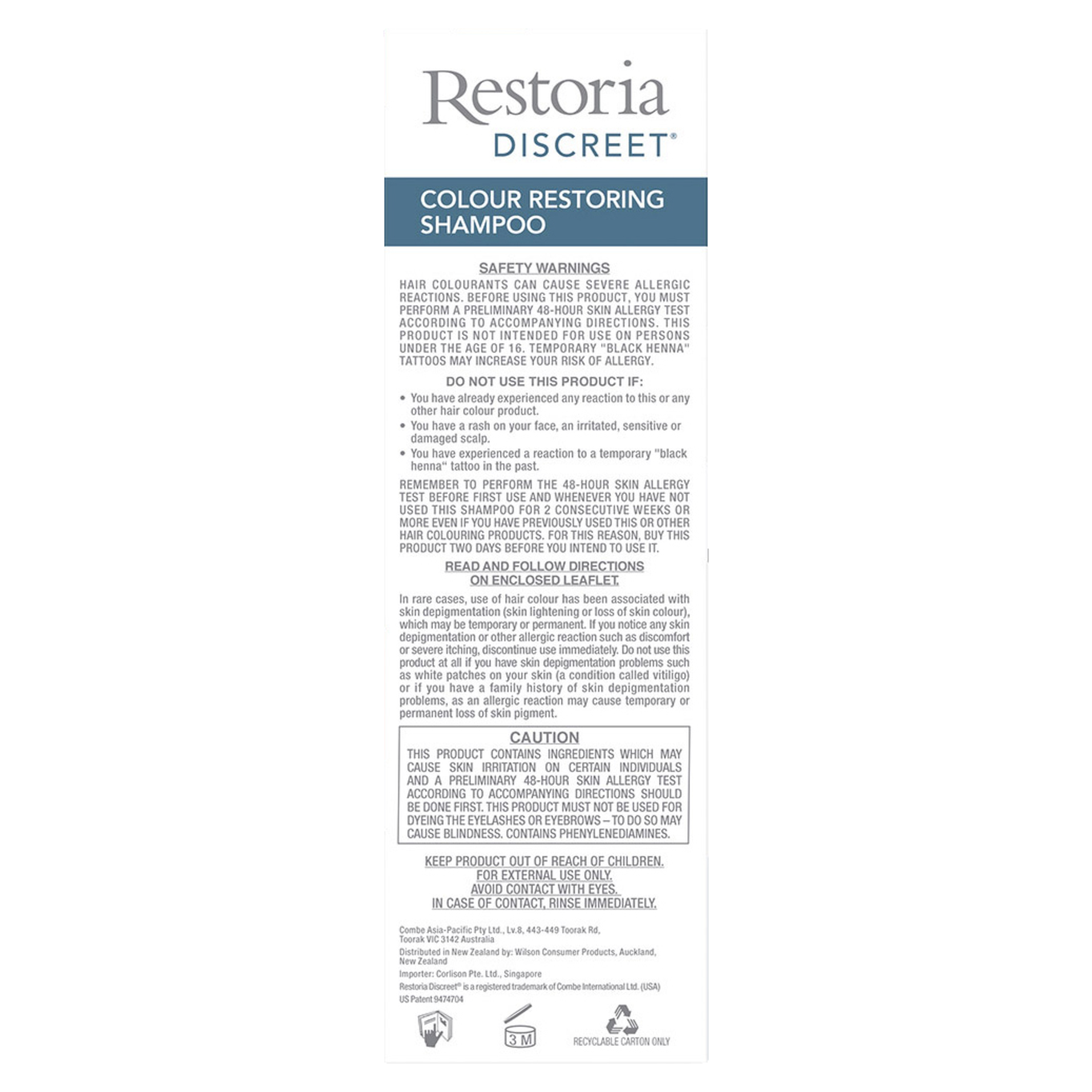 RESTORIA DISCREET COLOUR RESTORING SHAMPOO 147ML - Image 6