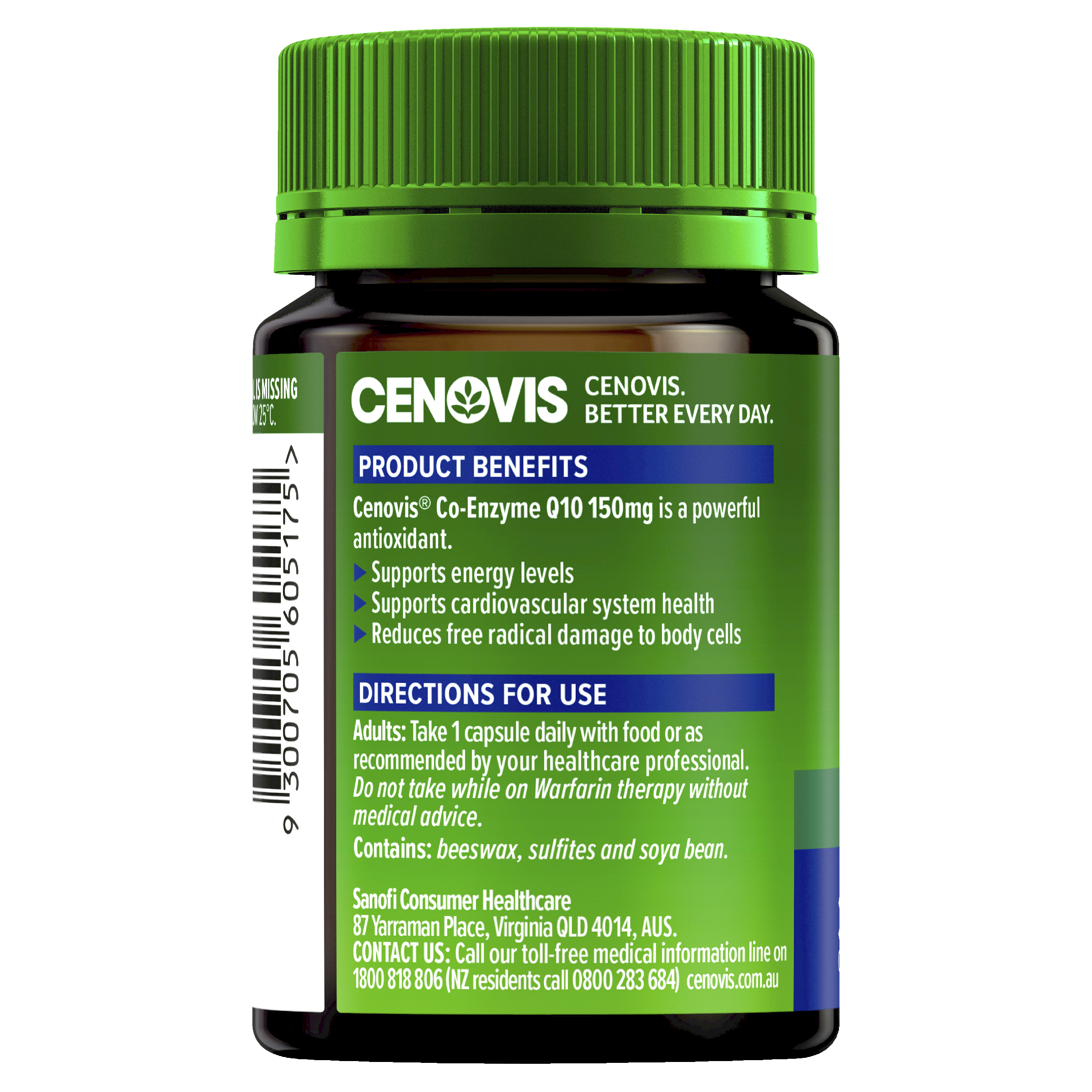 CENOVIS ENZYME Q10 150MG 30 CAPSULES - Image 2