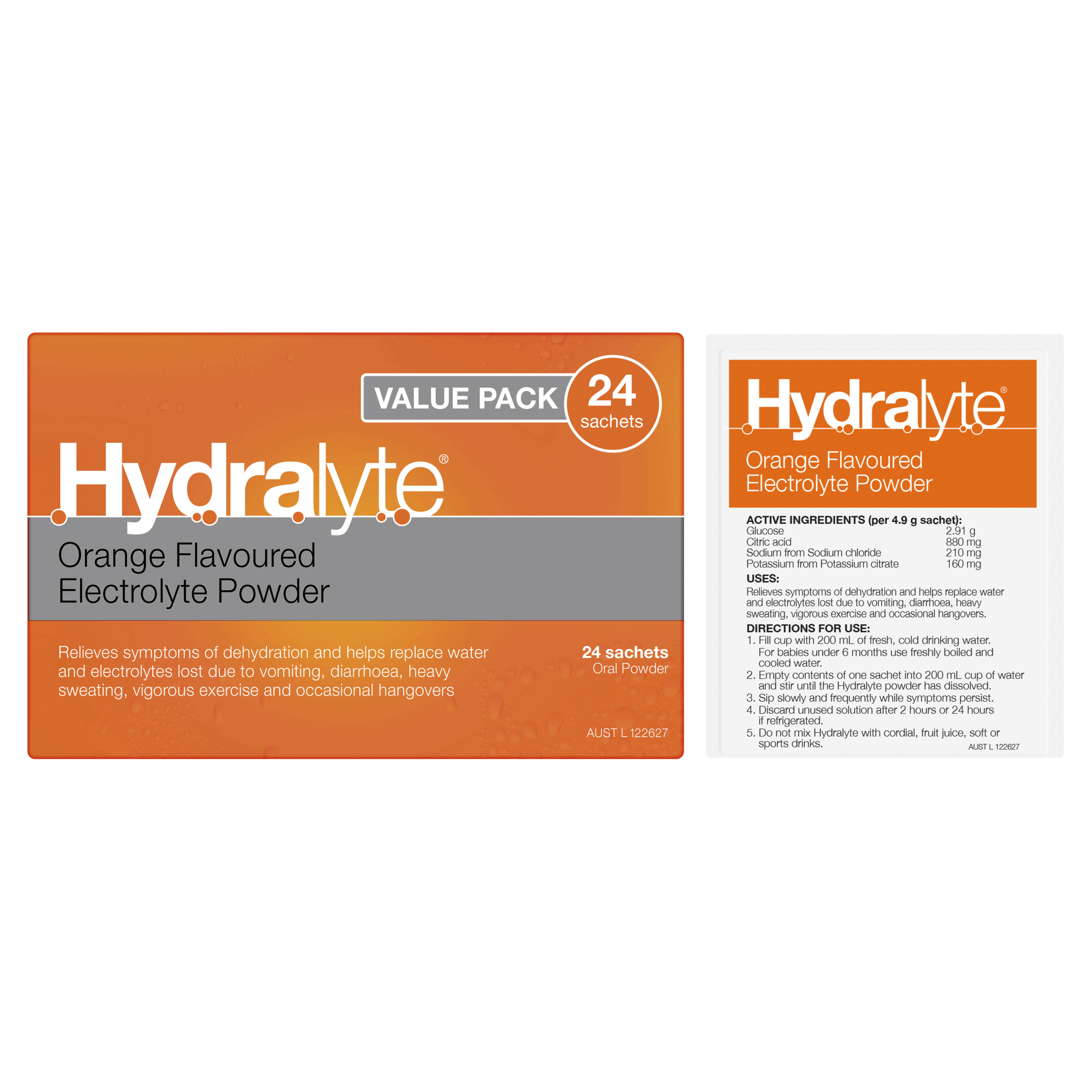 HYDRALYTE ORANGE SACHET 24 PACK - Image 11