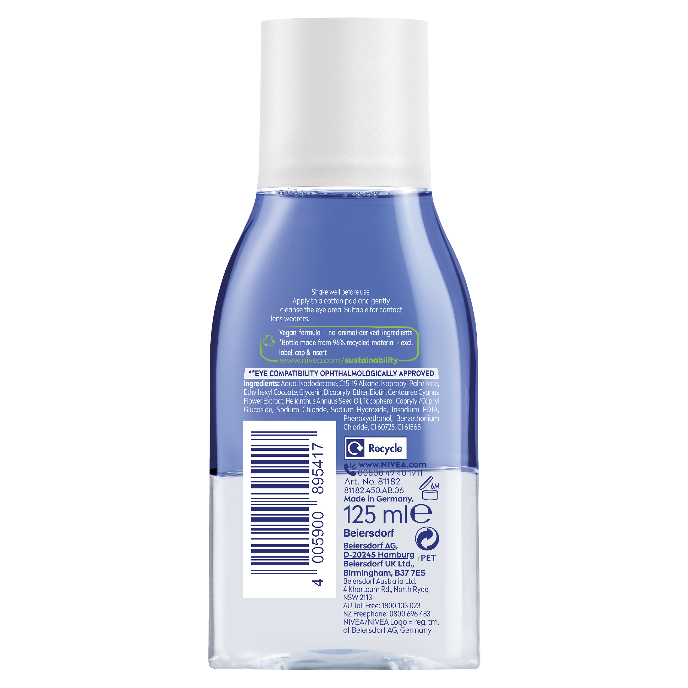 NIVEA DOUBLE EFFECT EYE MAKEUP REMOVER 125ML - Image 2