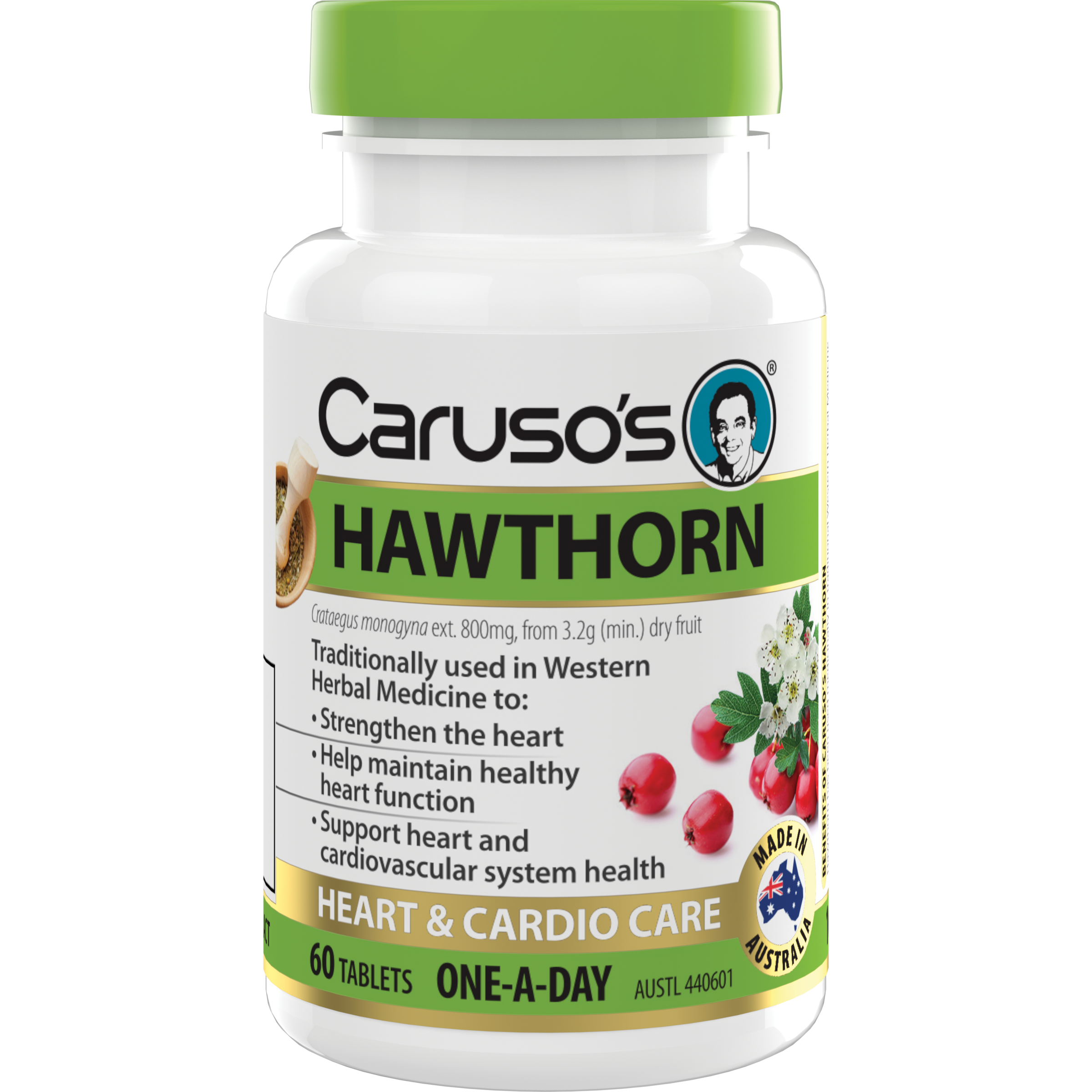 CARUSOS HAWTHORN 60 TABLETS