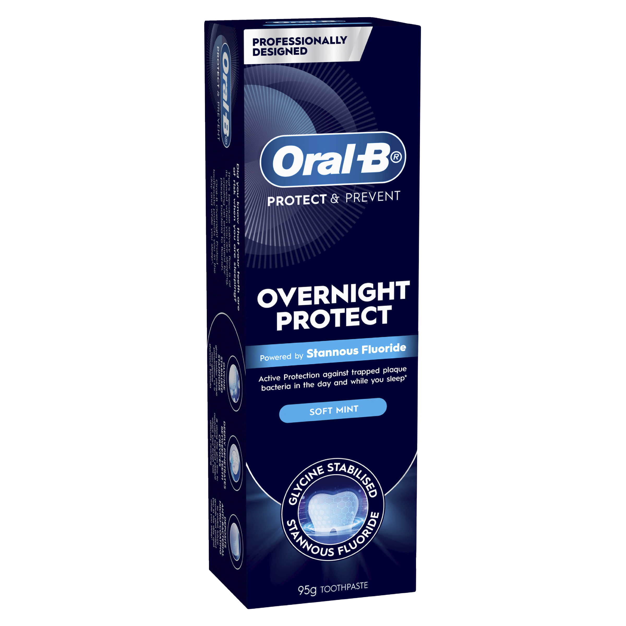 ORAL-B  TOOTHPASTE OVERNIGHT PROTECT SOFT MINT 95G