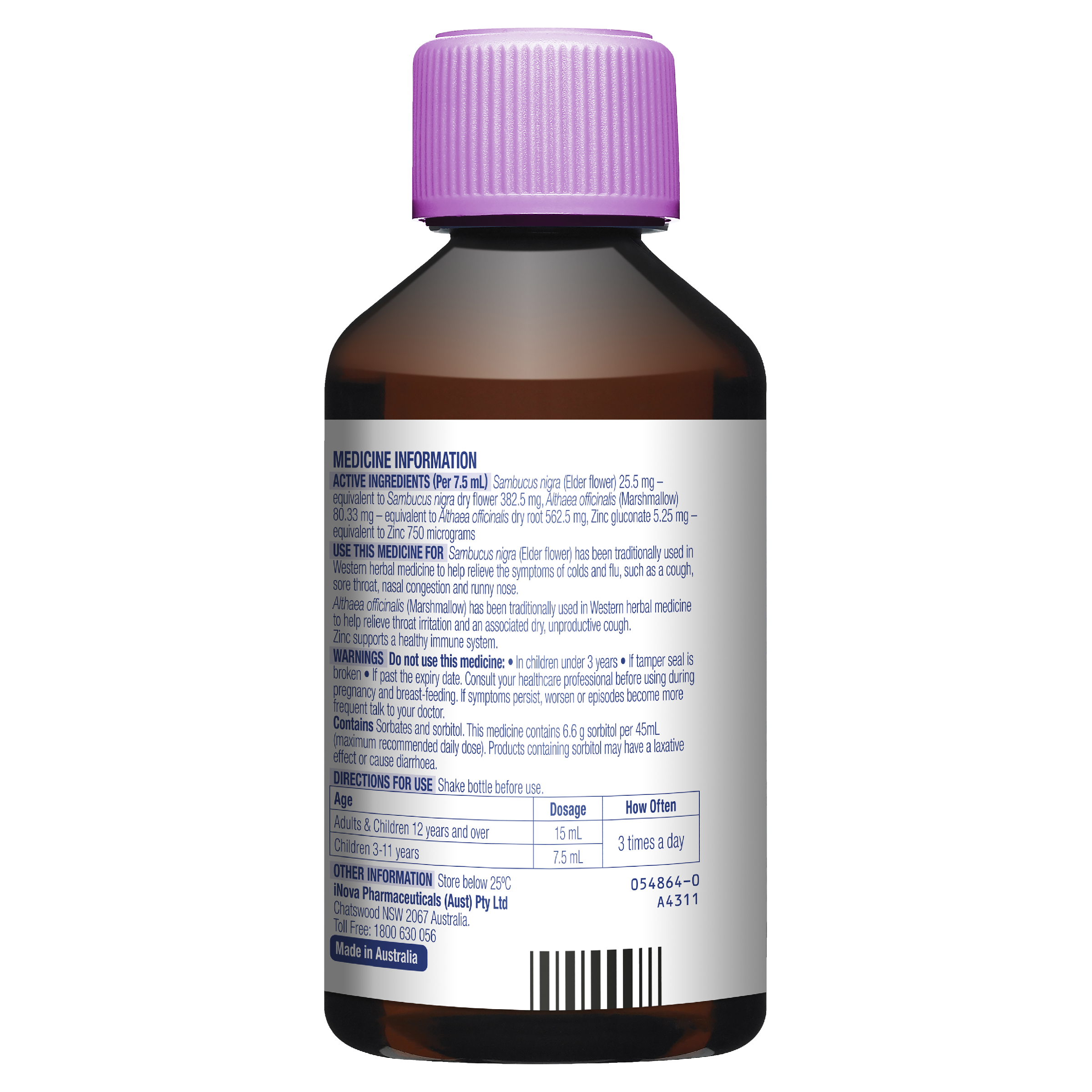 DURO-TUSS CHILD COUGH COLD & FLU + IMMUNE SUPPORT 200ML - Image 2