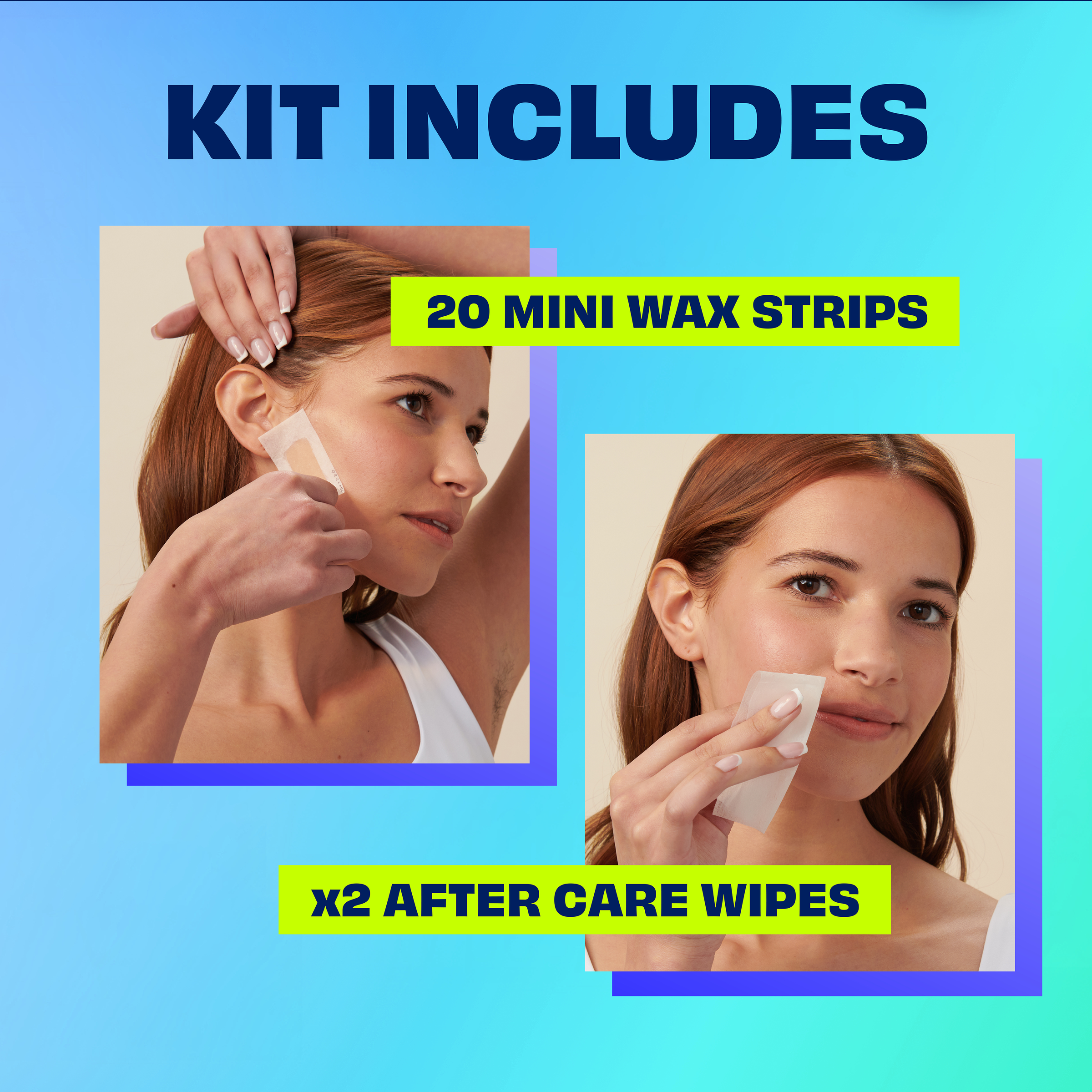 NAIR SOFT NATURAL WAX STRIPS MINI FACE & SMALL AREAS 20 PACK - Image 5