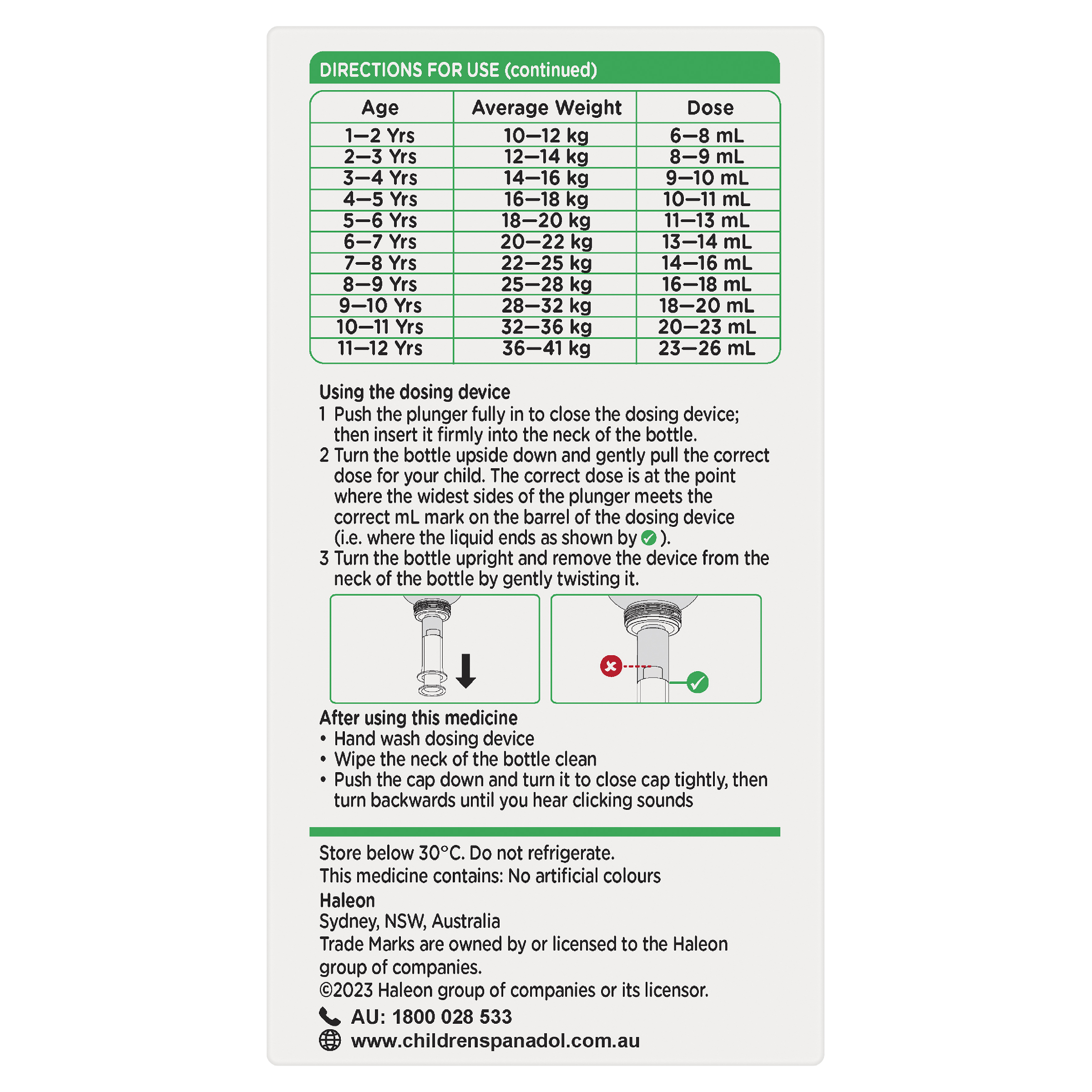 PANADOL CHILDREN 1 YEARS - 5 YEARS STRAWBERRY SUSPENSION 100ML - Image 4