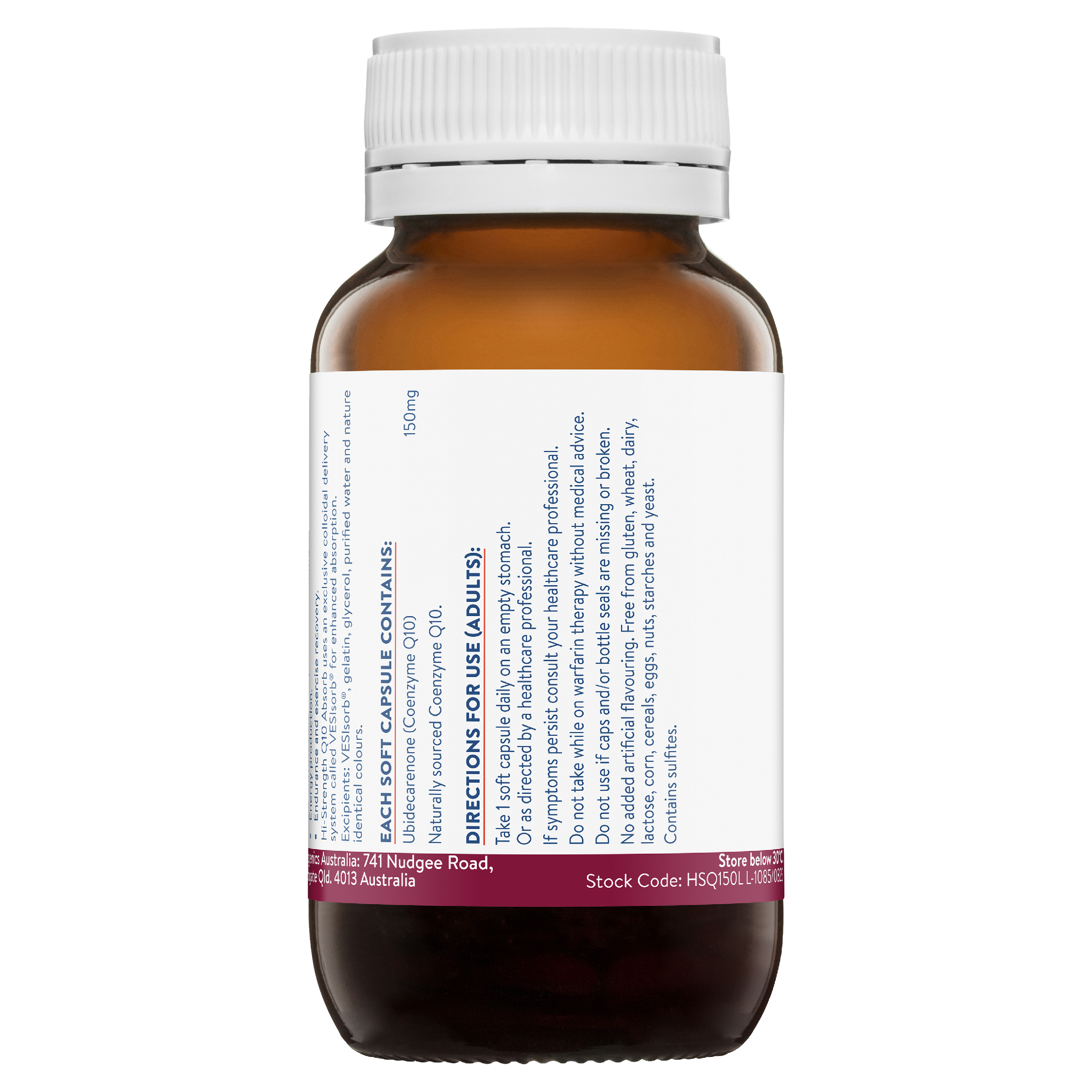 ETHICAL NUTRIENTS HI-STRENGTH Q10 ABSORB 150MG 60 CAPSULES - Image 2