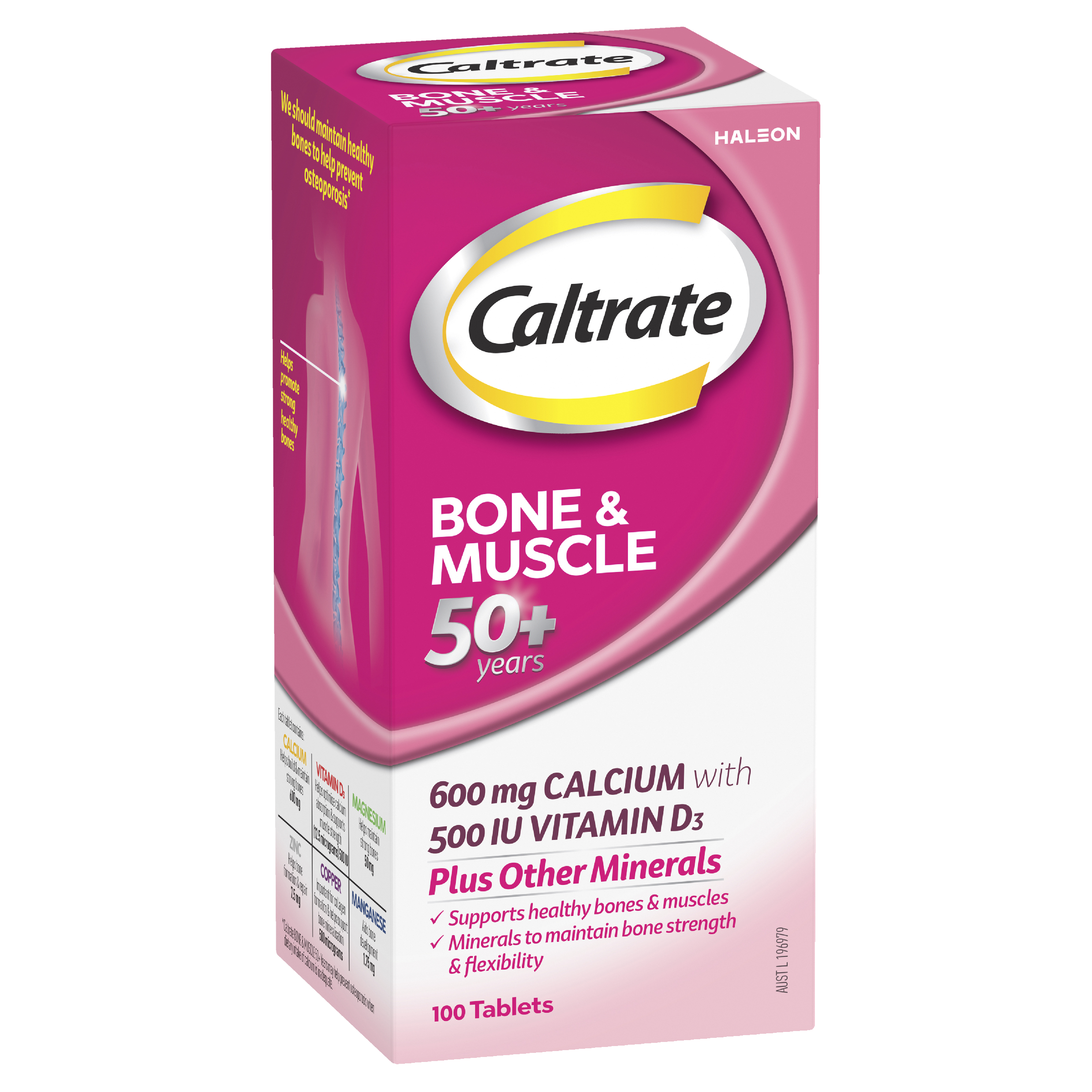 CALTRATE BONE & MUSCLE 50+ 100 TABLETS