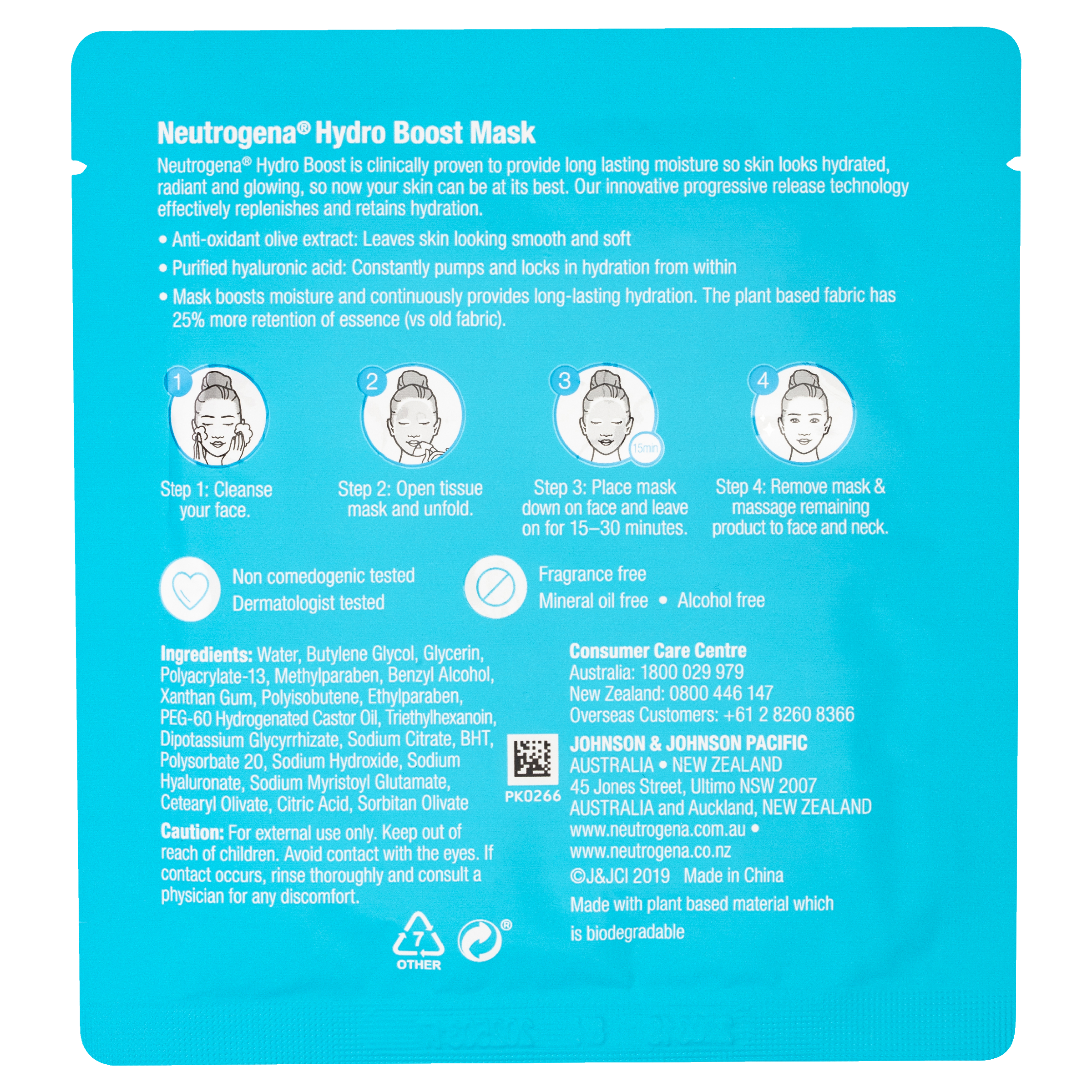 NEUTROGENA HYDRO BOOST FACE SHEET MASK 5 PACK - Image 9
