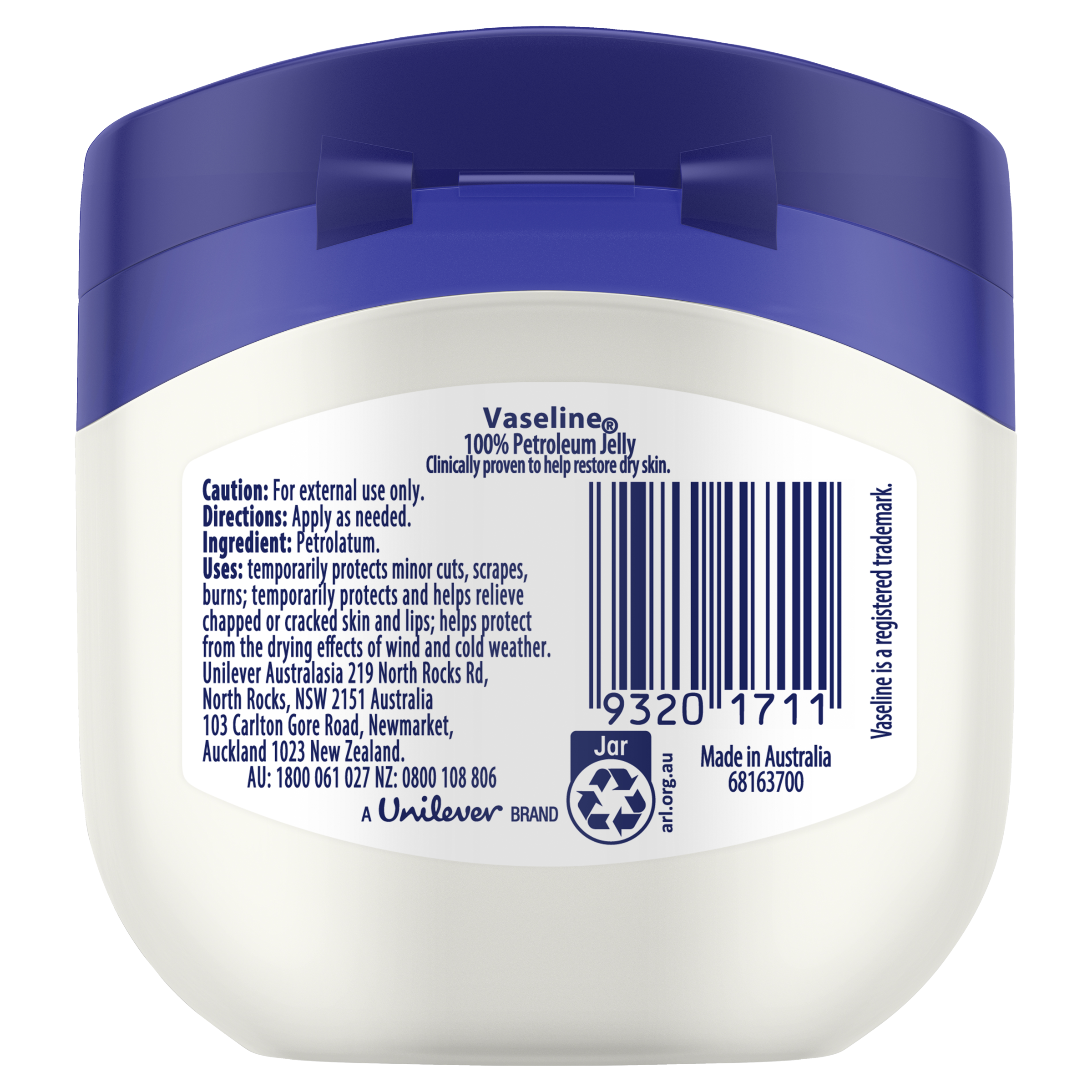 VASELINE ORIGINAL PETROLEUM JELLY 100G - Image 2