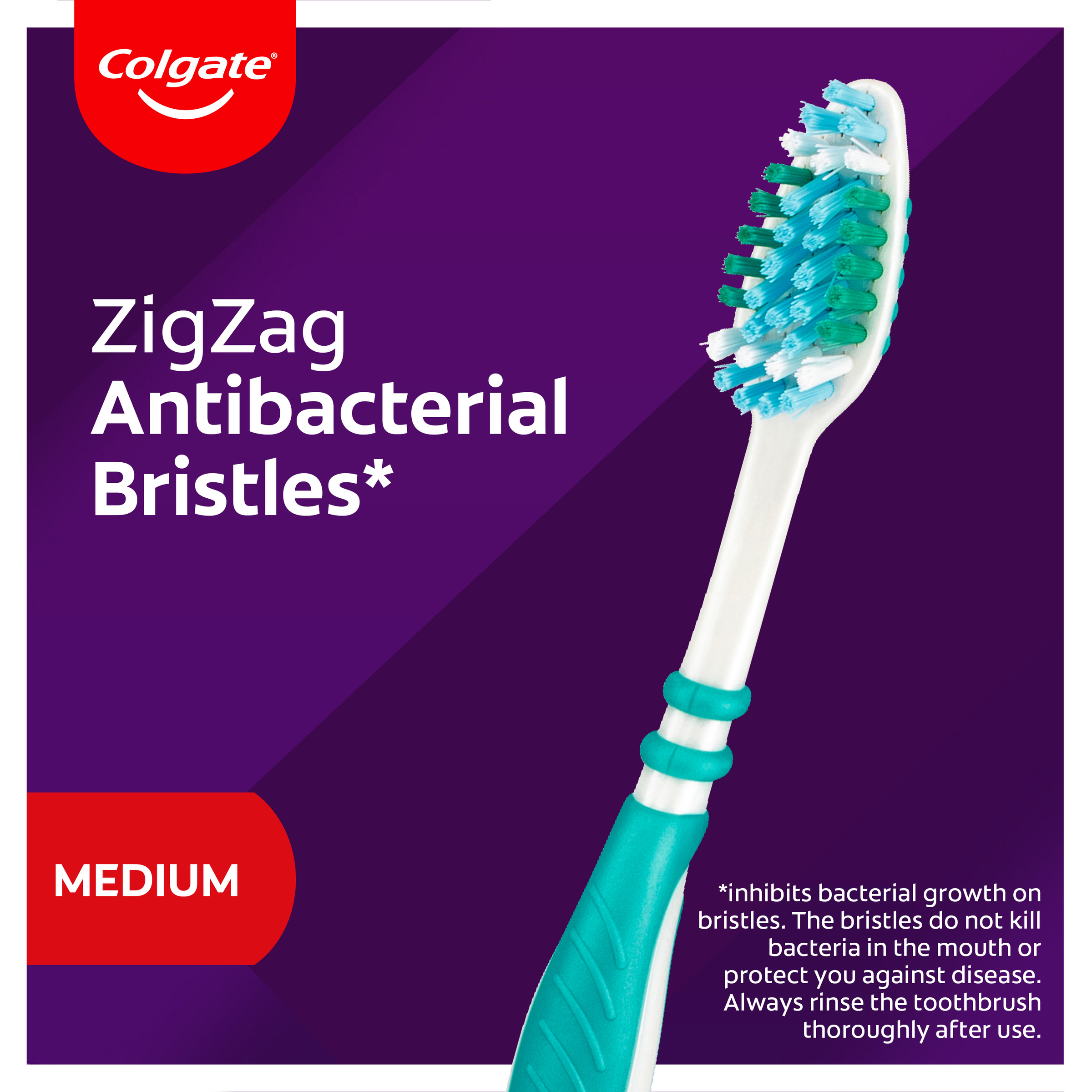 COLGATE TOOTHBRUSH ZIG-ZAG INTERDENTAL CLEAN MEDIUM 1 PACK - Image 4