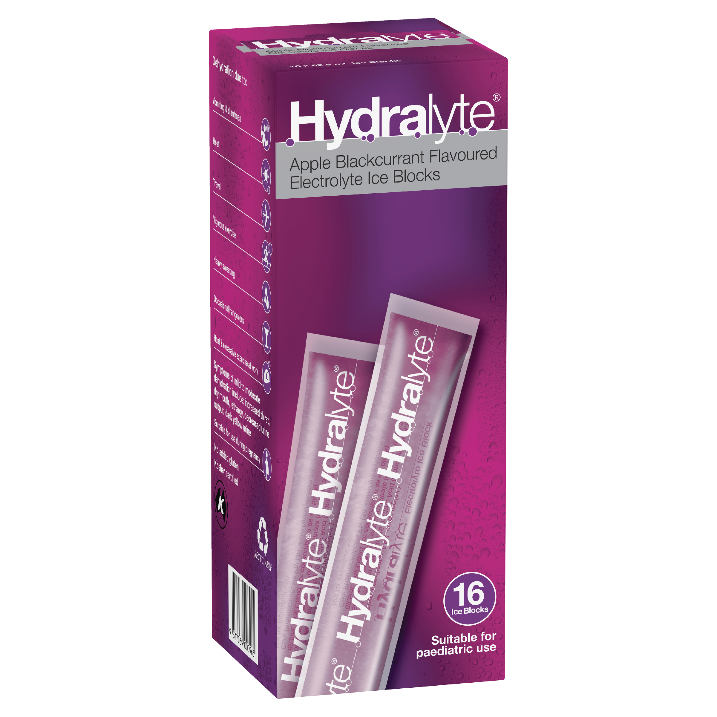 HYDRALYTE ICE BLOCKS APPLE BLACKCURRANT 16 PACK - Image 8