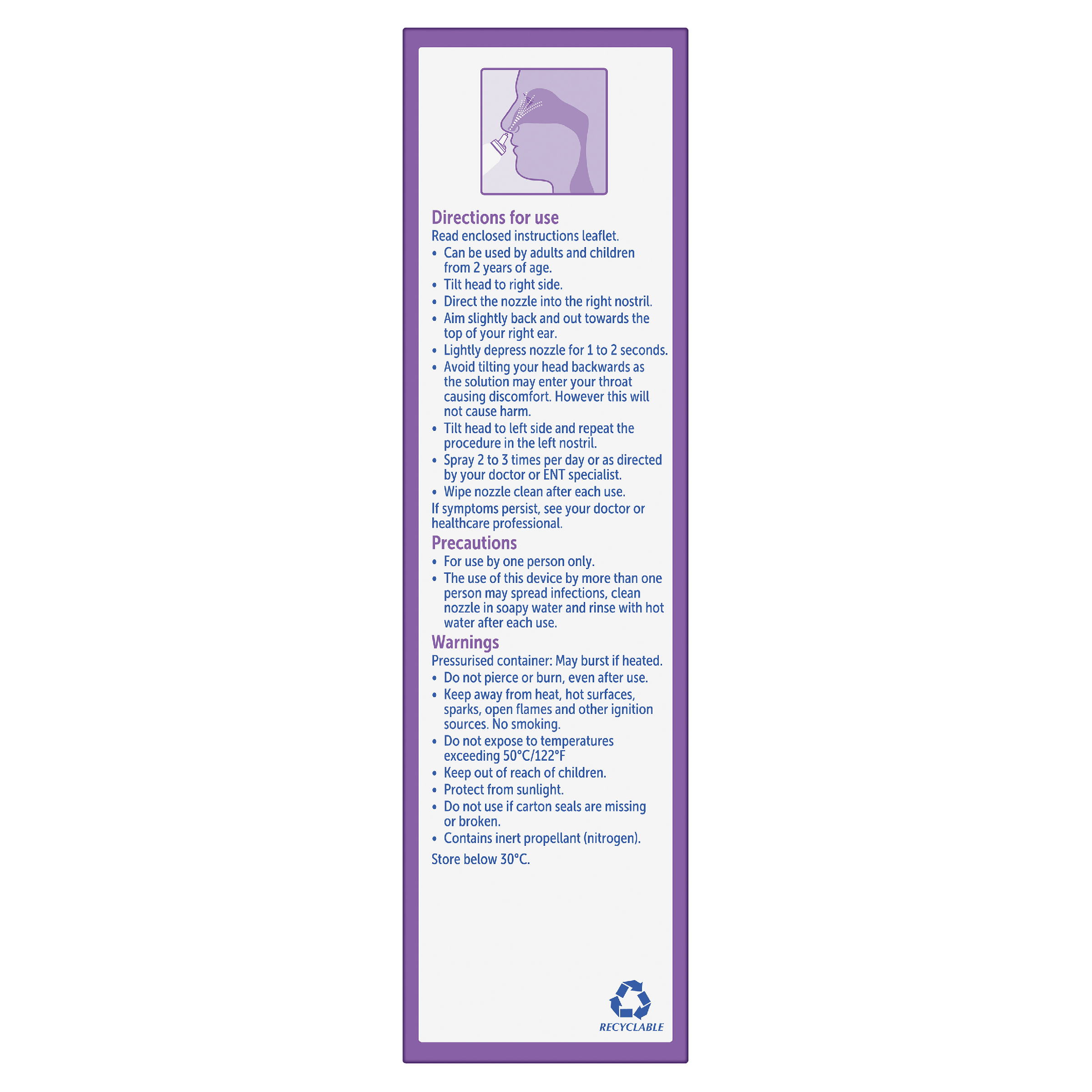 FESS SINU-CLEANSE HYPERTONIC SPRAY 100ML - Image 6
