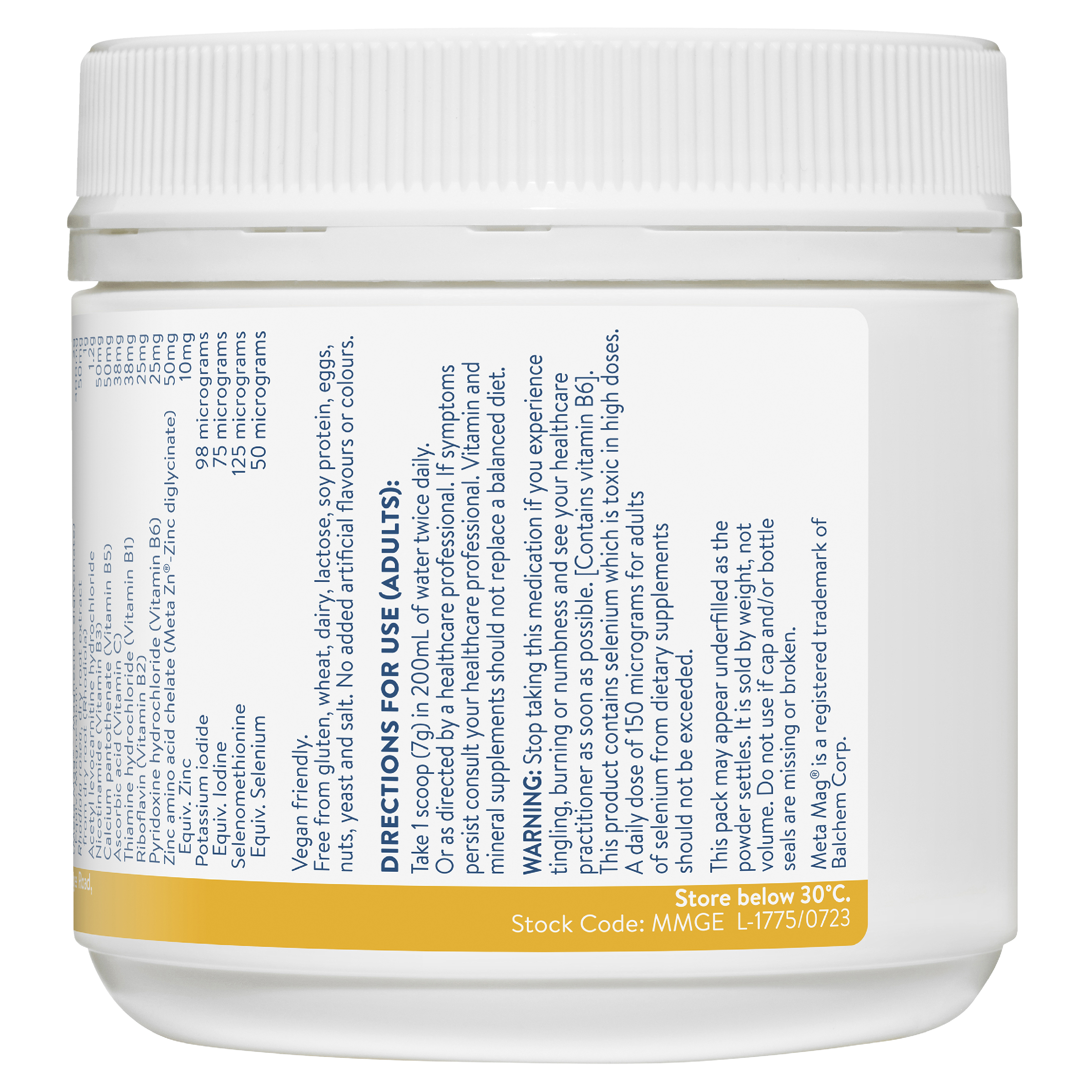 ETHICAL NUTRIENTS MEGA MAGNESIUM MUSCLE PLUS POWDER 135G - Image 2